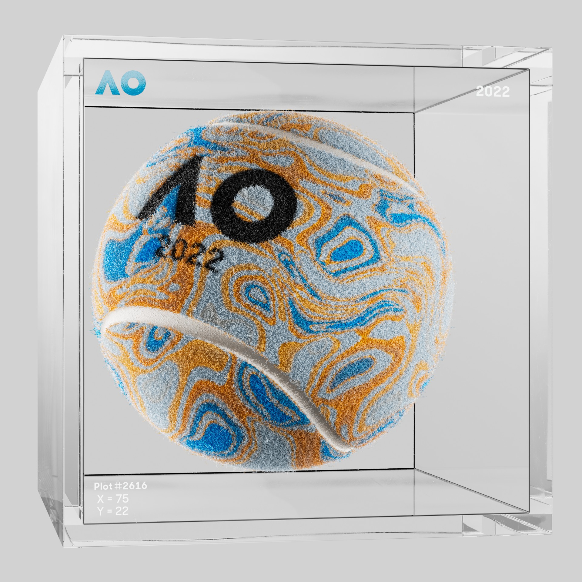 The Australian Open - The Australian Open Art Ball - AO Art Ball #2093 - NFT # 2093