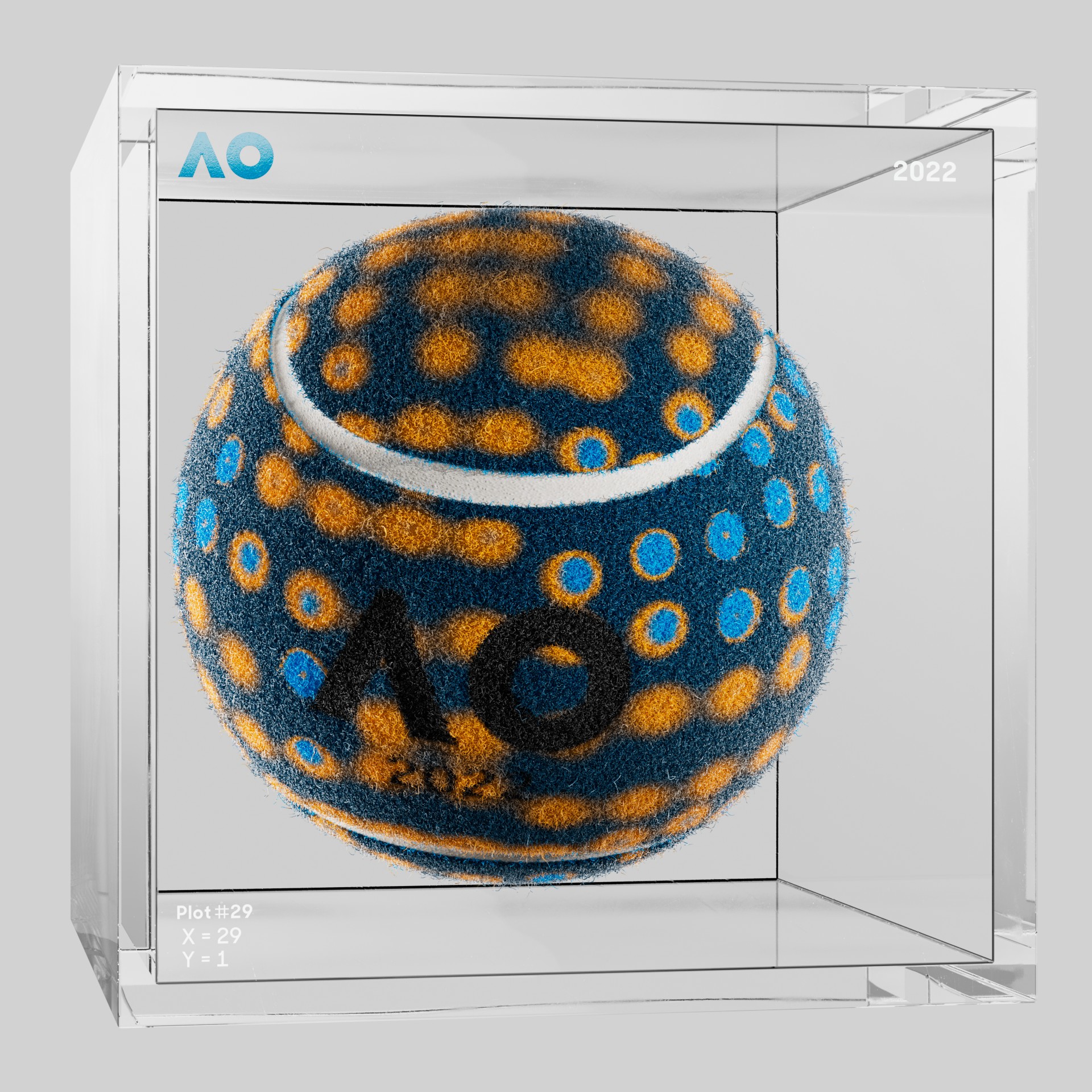 The Australian Open - The Australian Open Art Ball - AO Art Ball #2094 - NFT # 2094