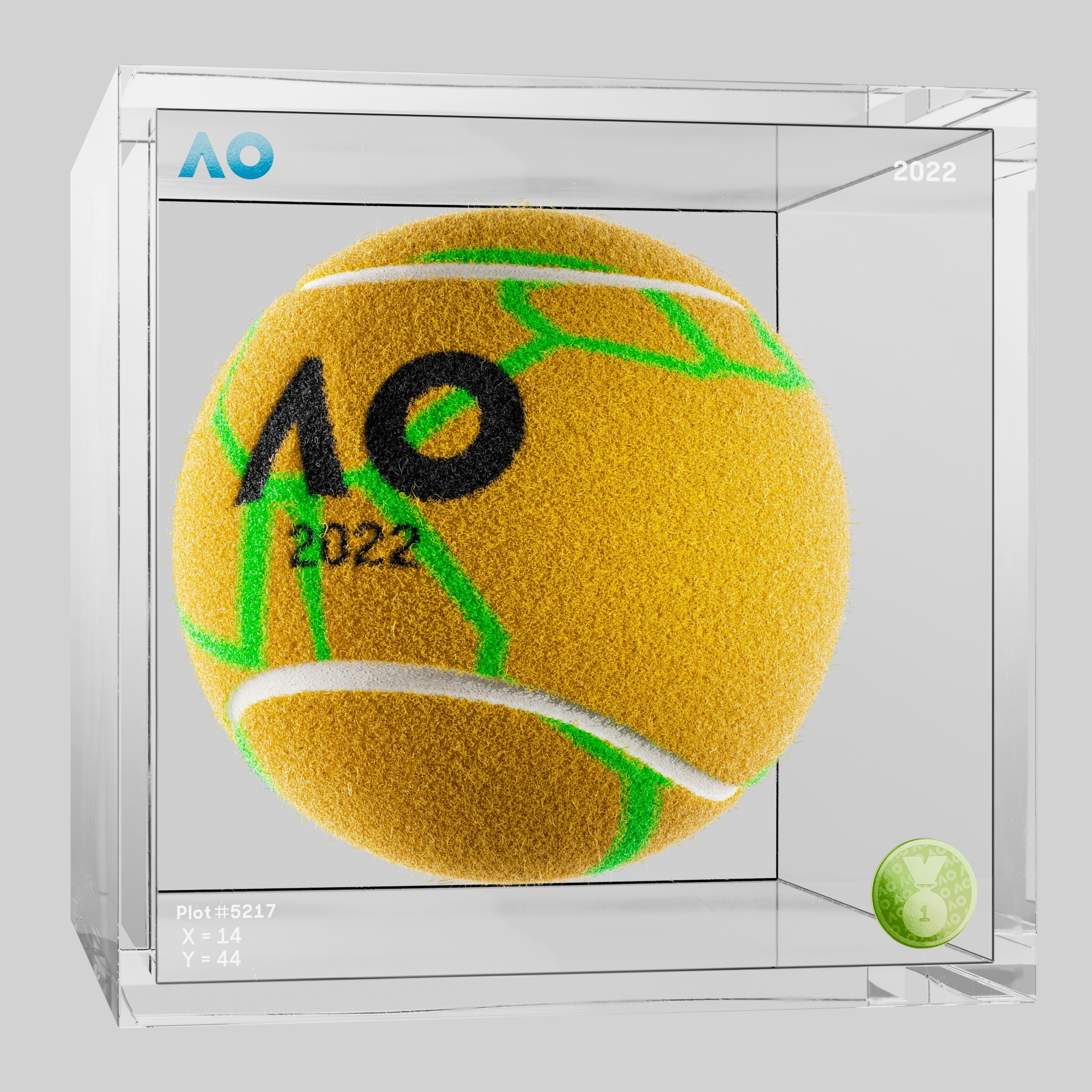The Australian Open - The Australian Open Art Ball - AO Art Ball #2096 - NFT # 2096