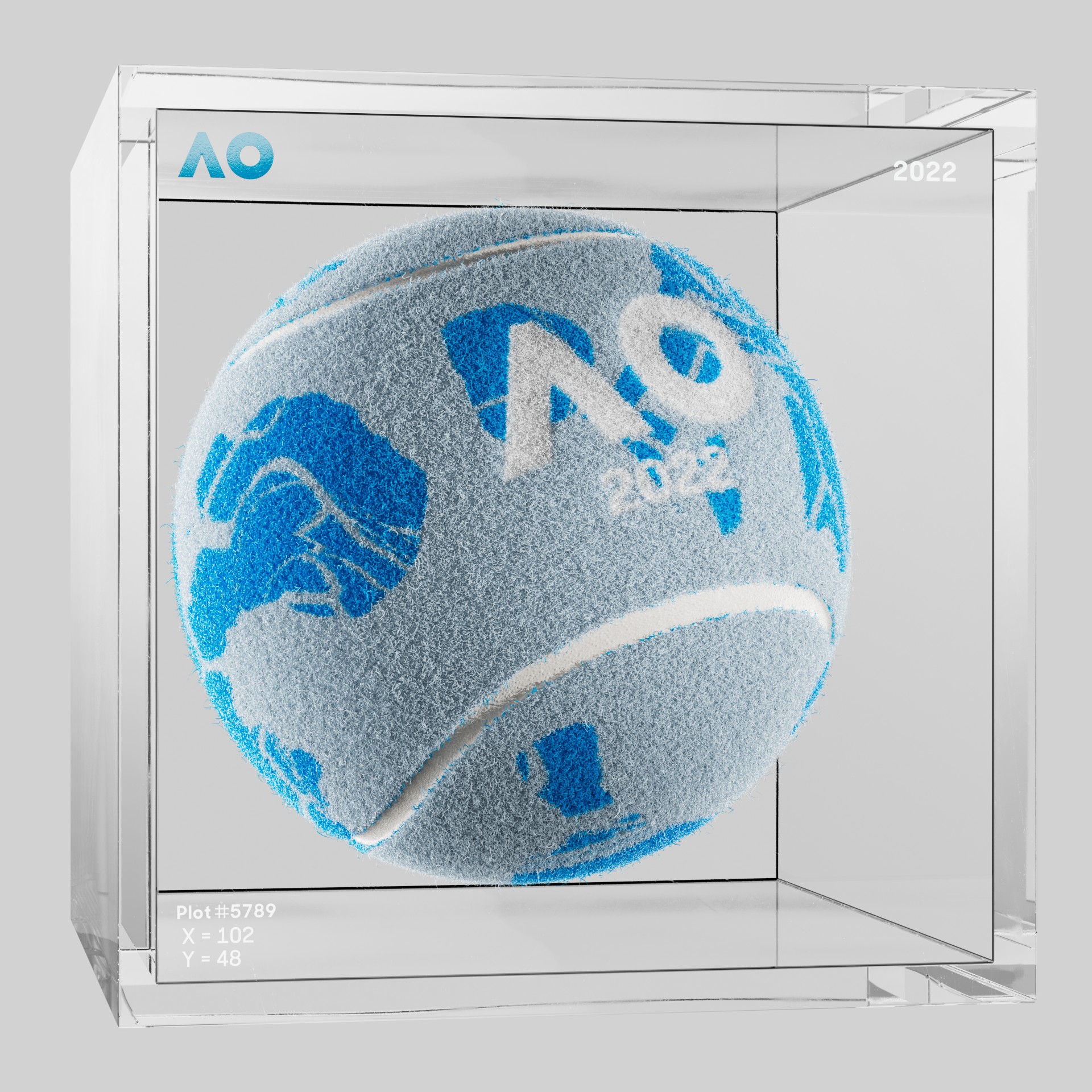 The Australian Open - The Australian Open Art Ball - AO Art Ball #2098 - NFT # 2098
