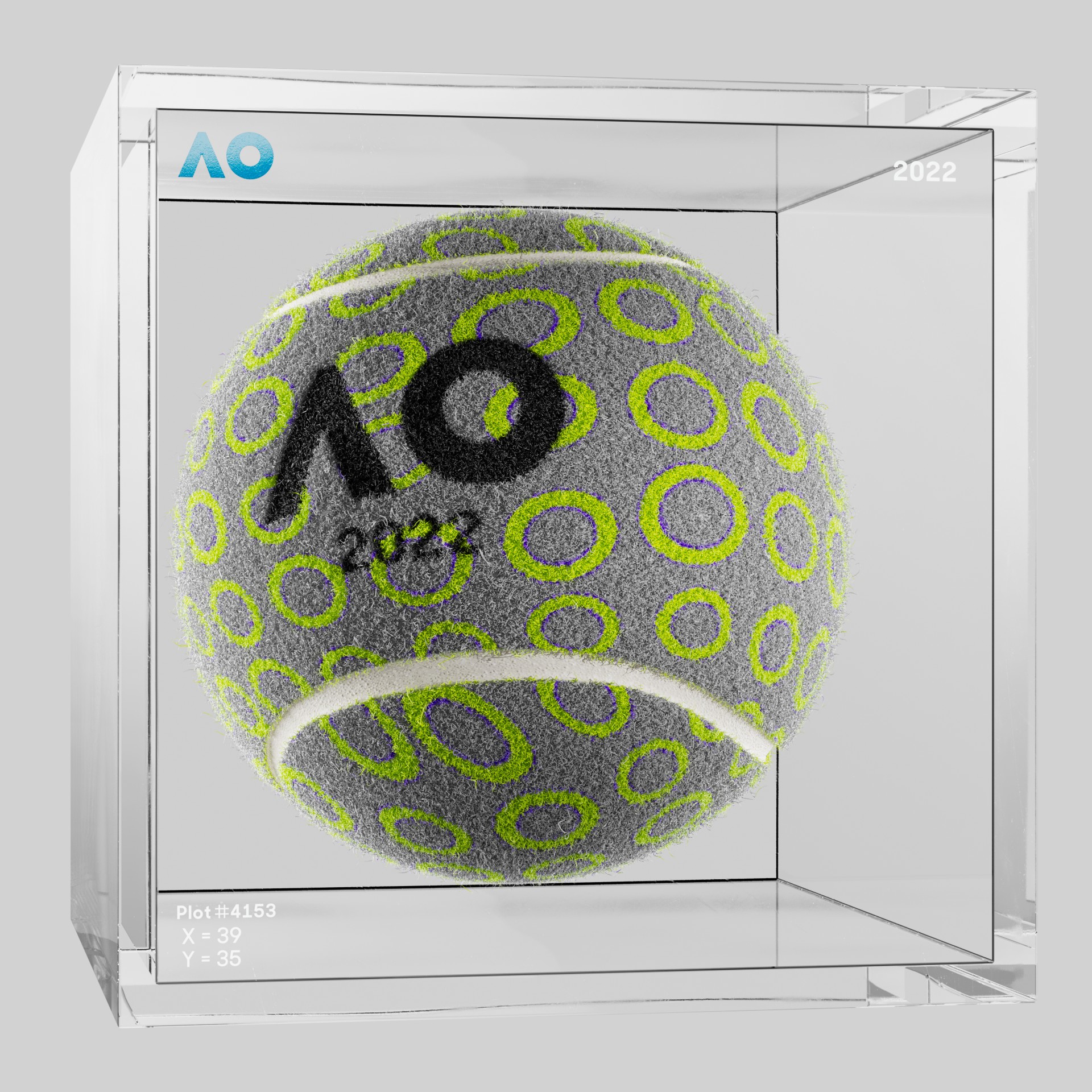 The Australian Open - The Australian Open Art Ball - AO Art Ball #21 - NFT # 21