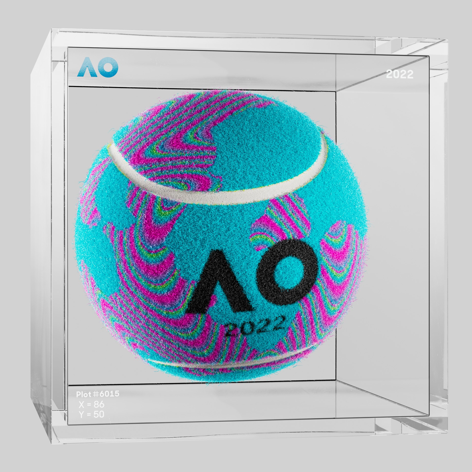 The Australian Open - The Australian Open Art Ball - AO Art Ball #2101 - NFT # 2101