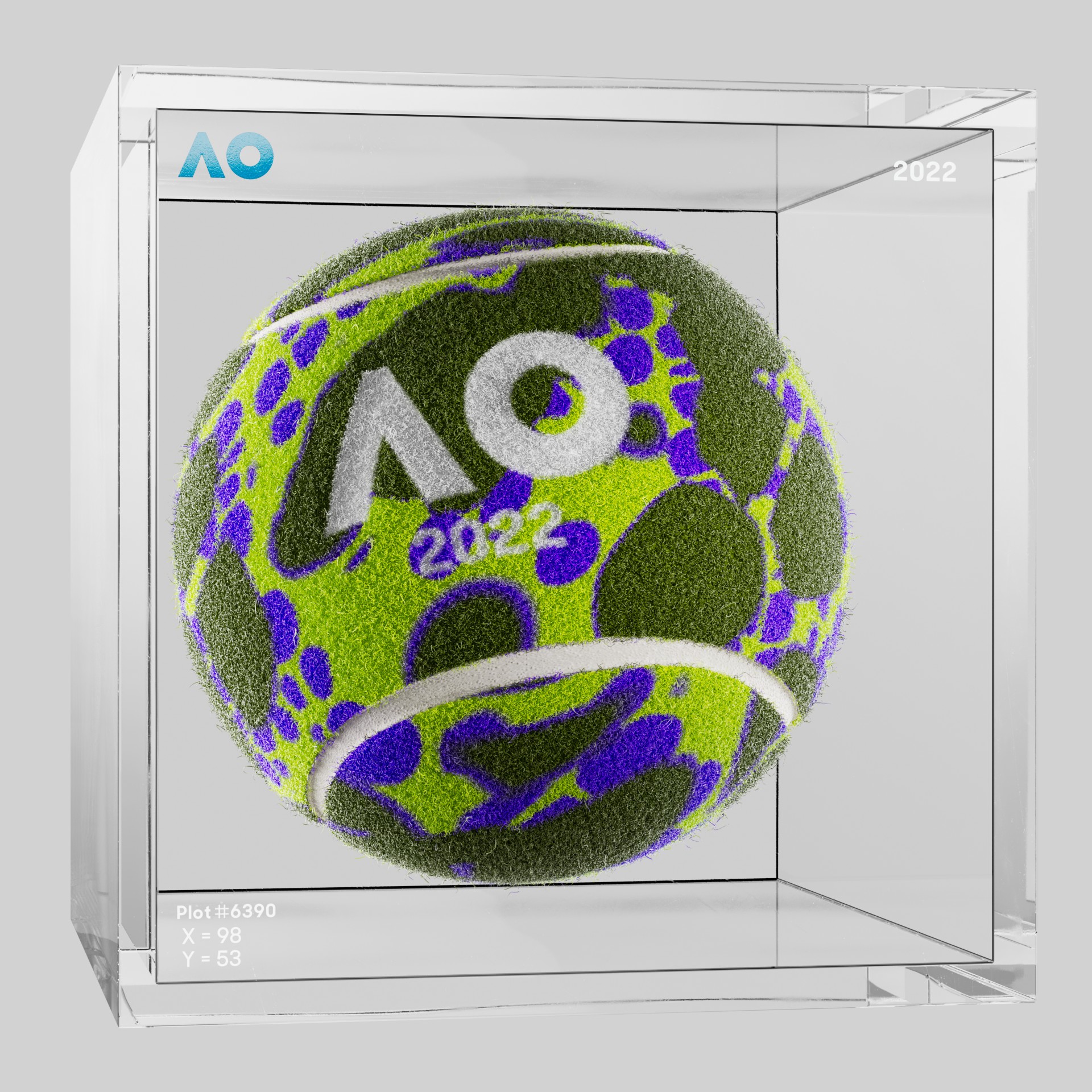 The Australian Open - The Australian Open Art Ball - AO Art Ball #2103 - NFT # 2103