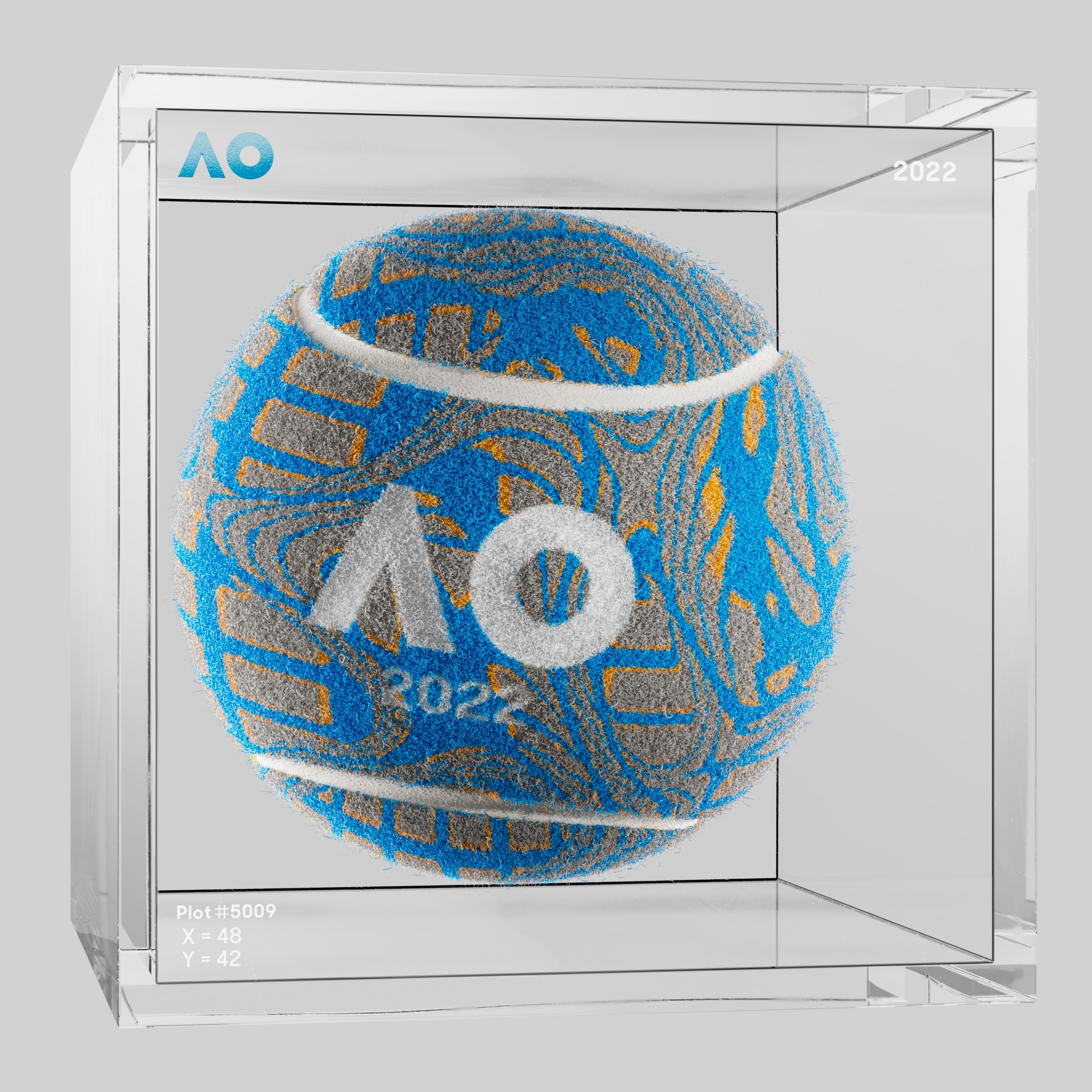 The Australian Open - The Australian Open Art Ball - AO Art Ball #2104 - NFT # 2104