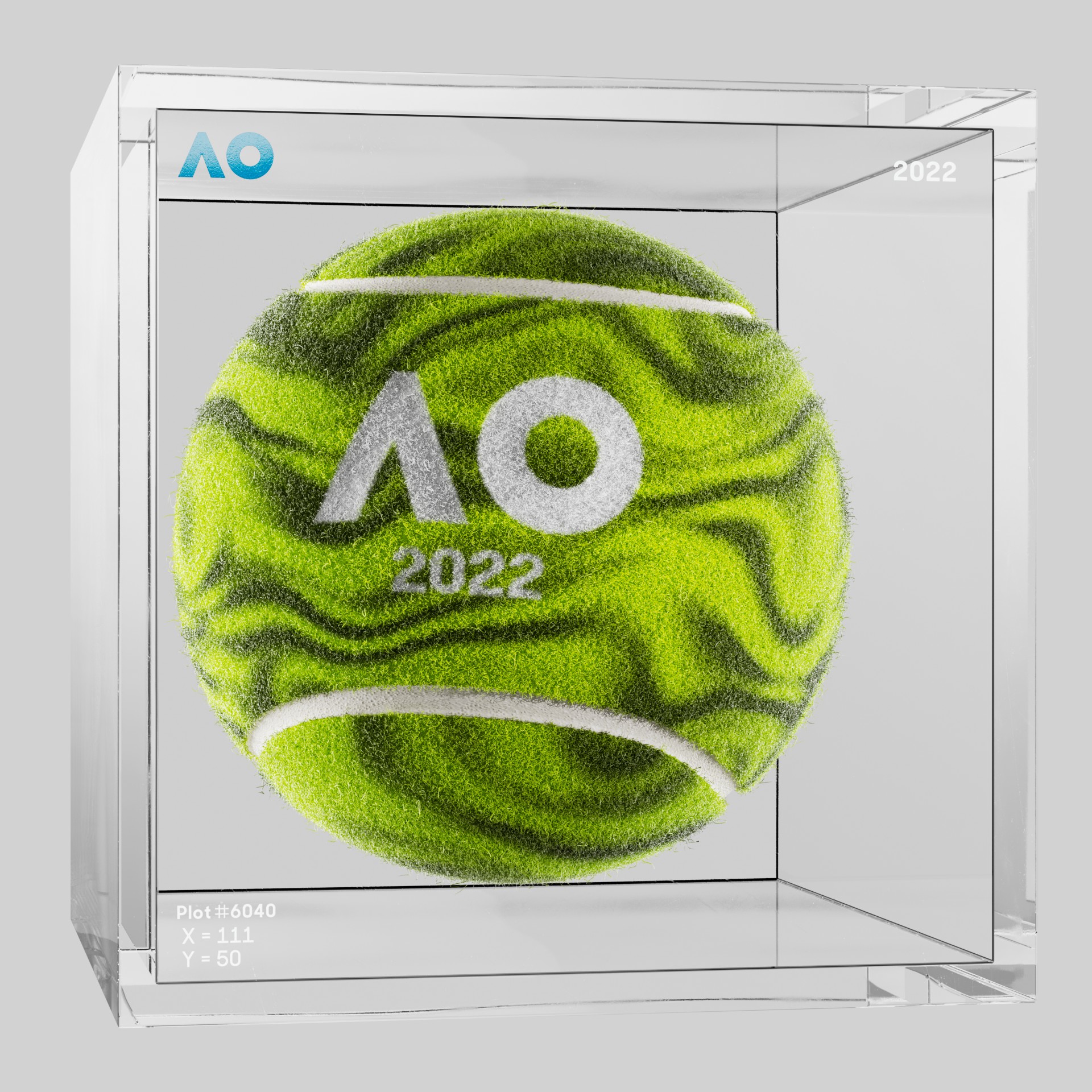 The Australian Open - The Australian Open Art Ball - AO Art Ball #2105 - NFT # 2105