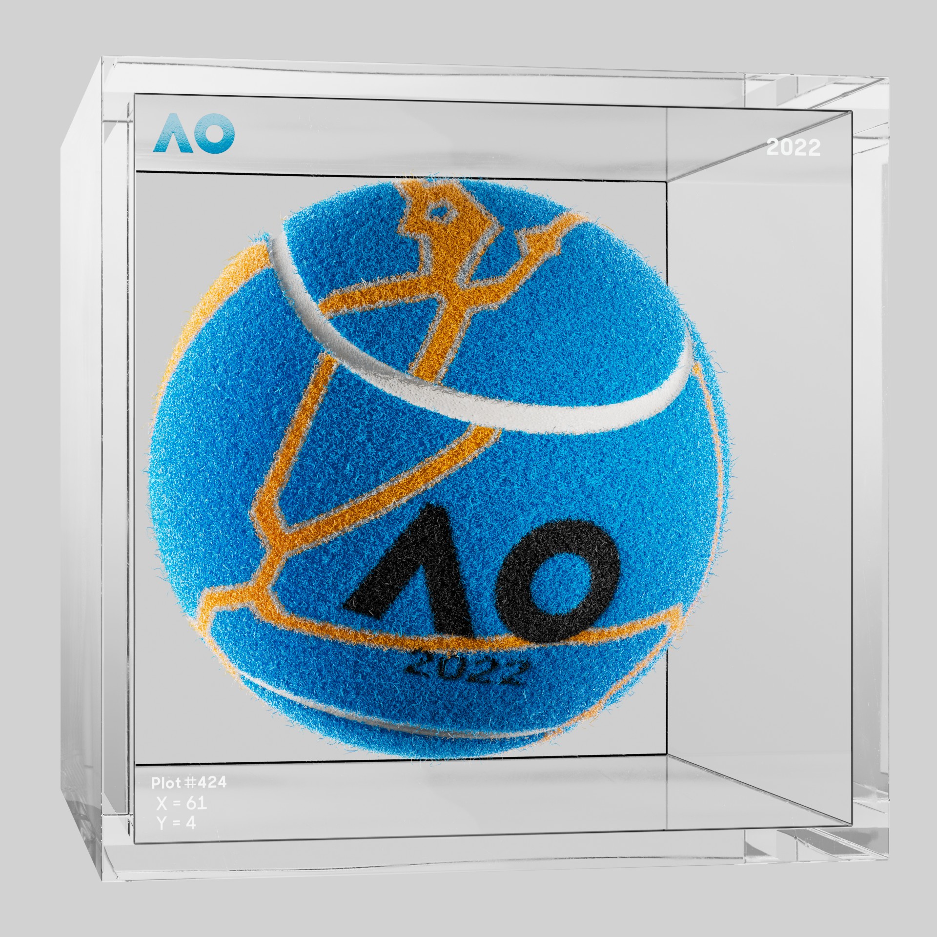 The Australian Open - The Australian Open Art Ball - AO Art Ball #2107 - NFT # 2107