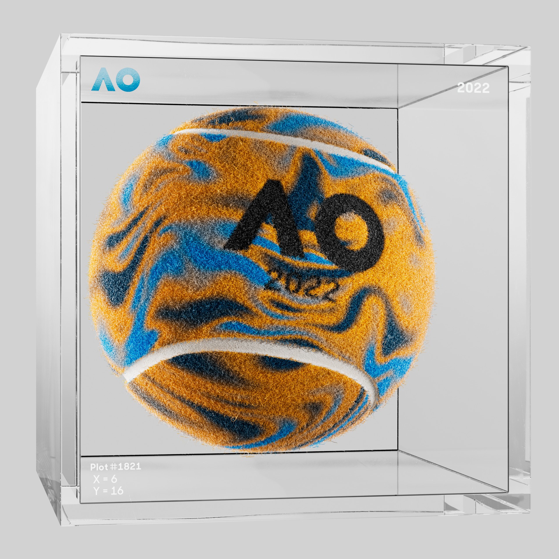 The Australian Open - The Australian Open Art Ball - AO Art Ball #2108 - NFT # 2108