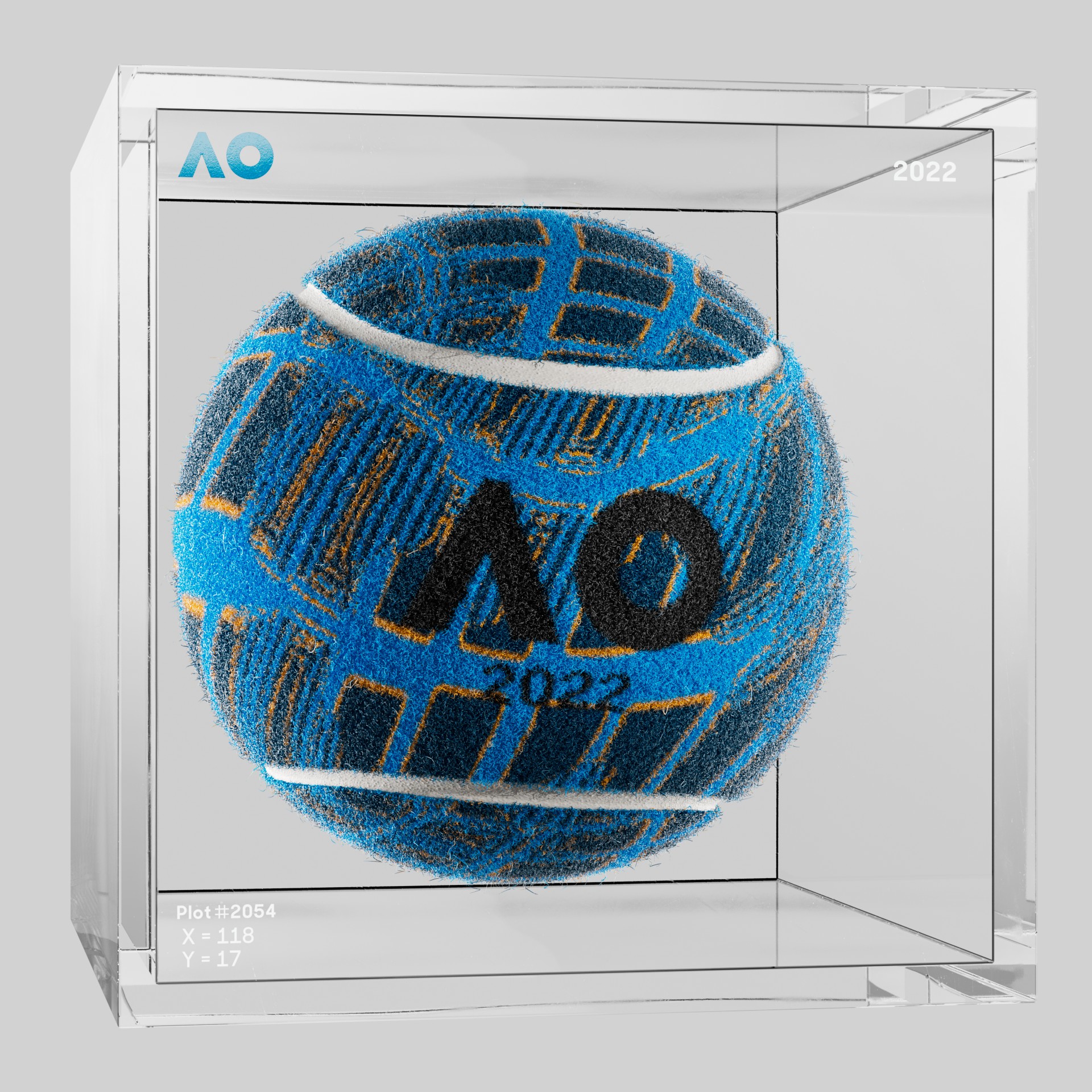 The Australian Open - The Australian Open Art Ball - AO Art Ball #211 - NFT # 211