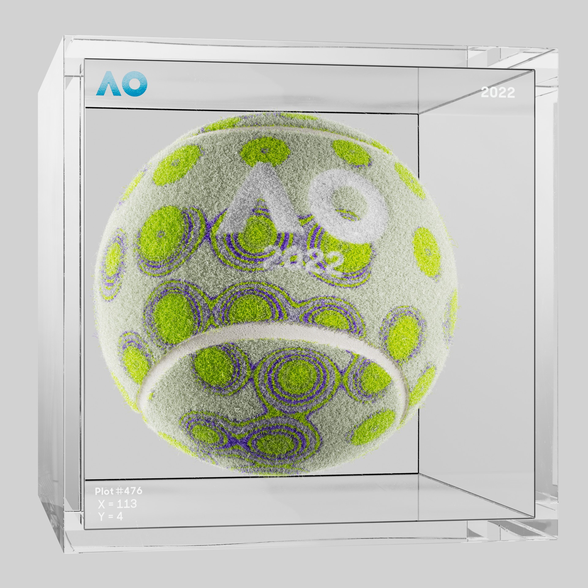 The Australian Open - The Australian Open Art Ball - AO Art Ball #2111 - NFT # 2111