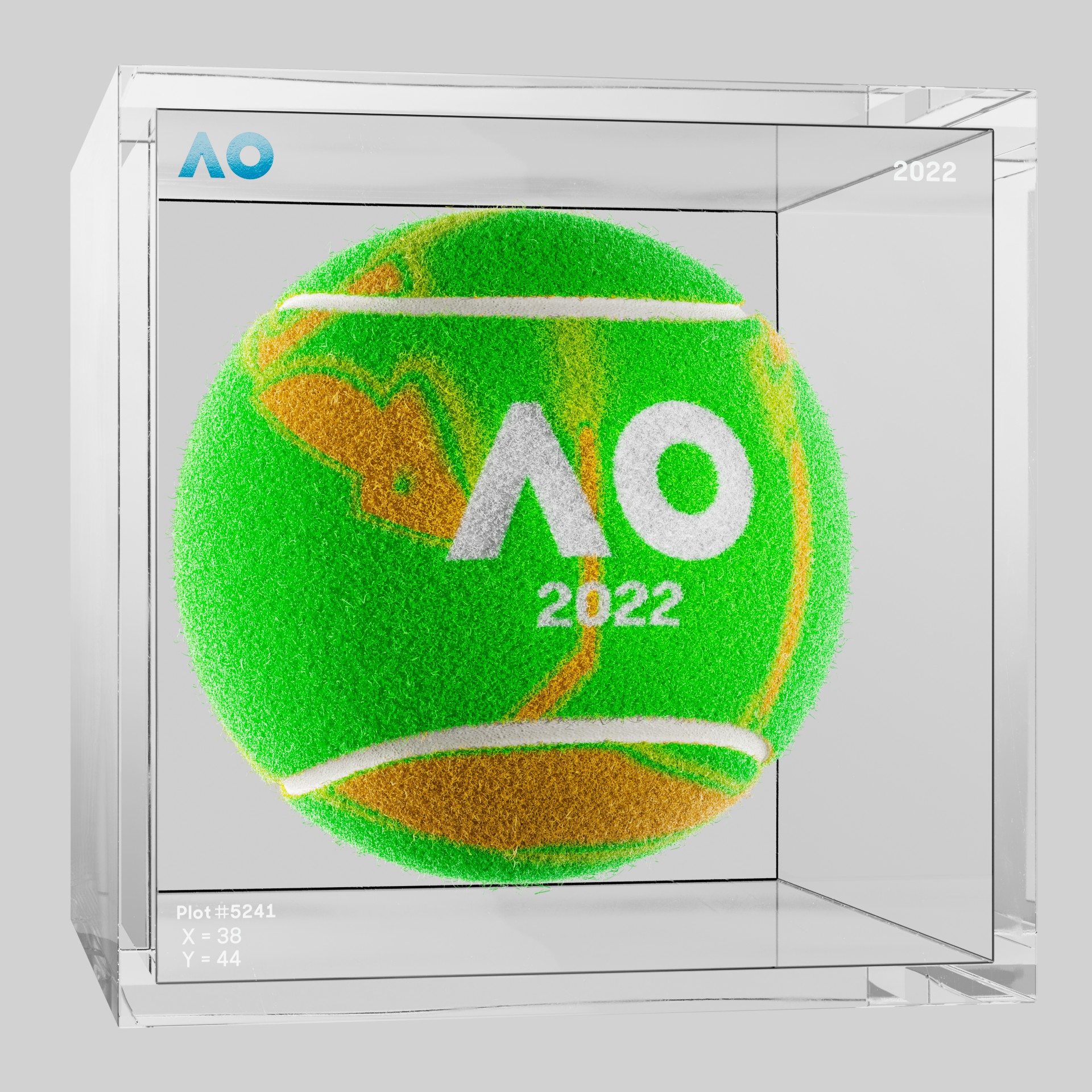 The Australian Open - The Australian Open Art Ball - AO Art Ball #2112 - NFT # 2112