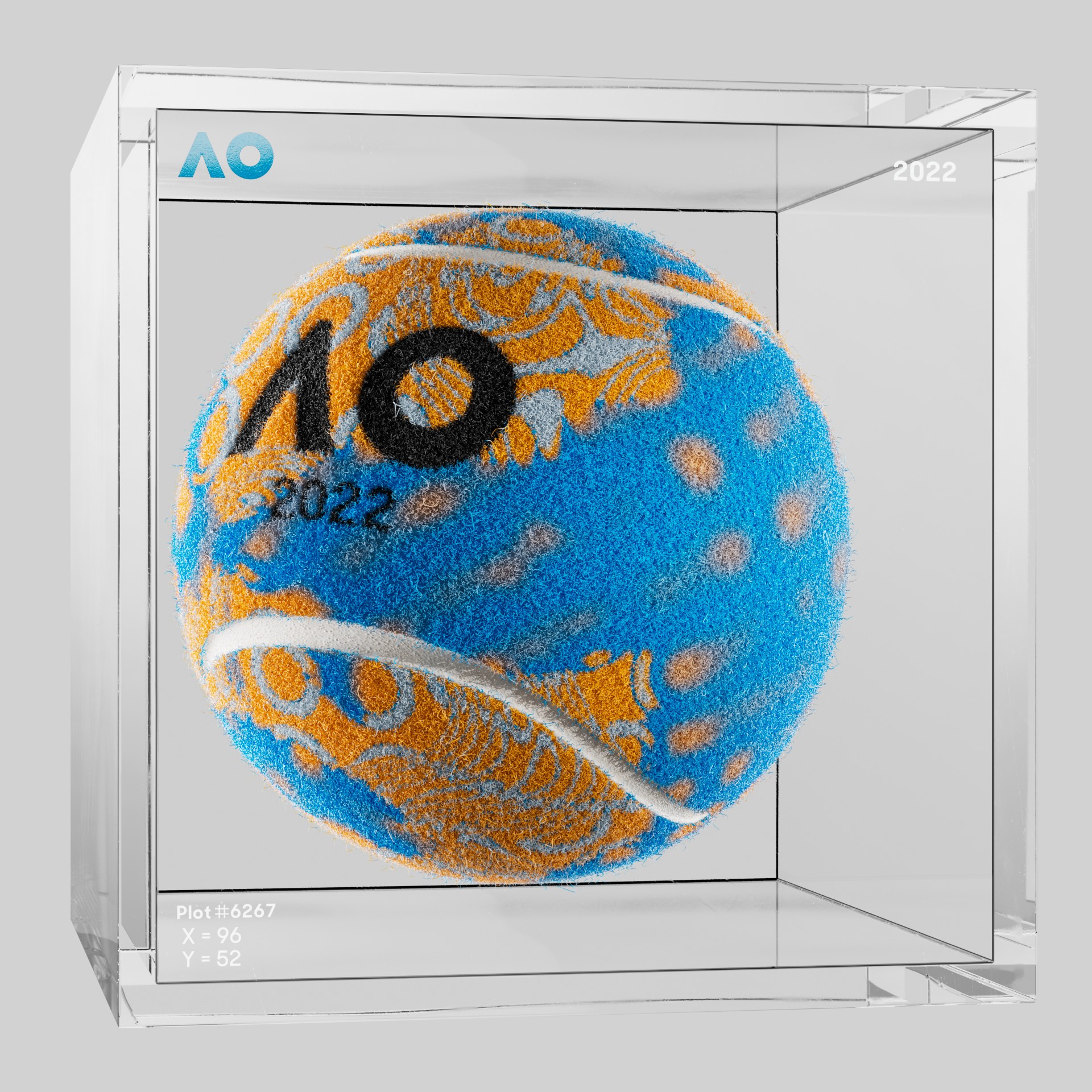 The Australian Open - The Australian Open Art Ball - AO Art Ball #2113 - NFT # 2113