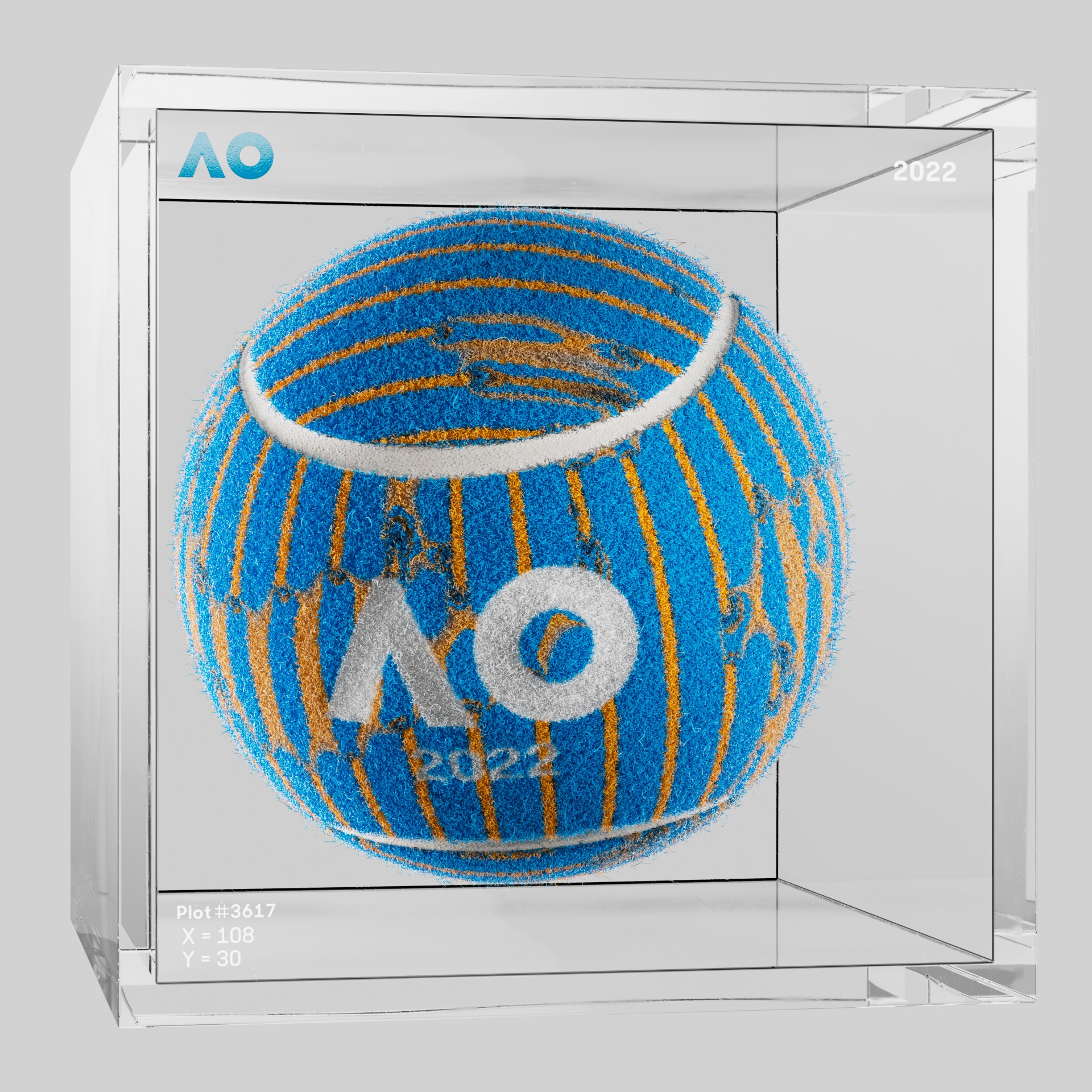 The Australian Open - The Australian Open Art Ball - AO Art Ball #2115 - NFT # 2115