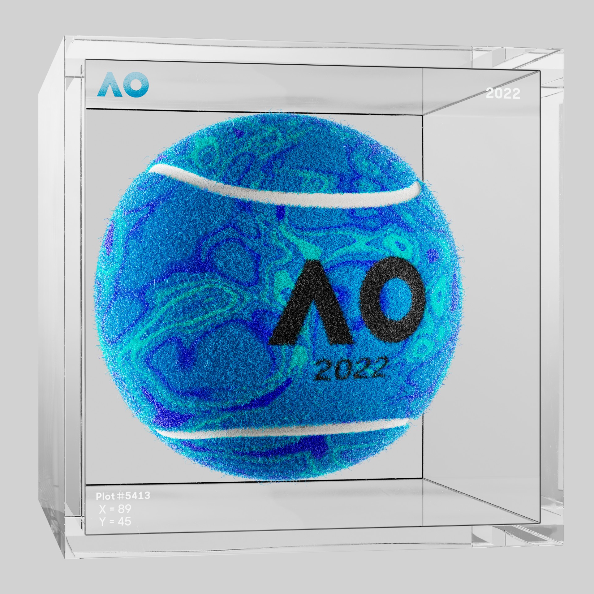 The Australian Open - The Australian Open Art Ball - AO Art Ball #2118 - NFT # 2118