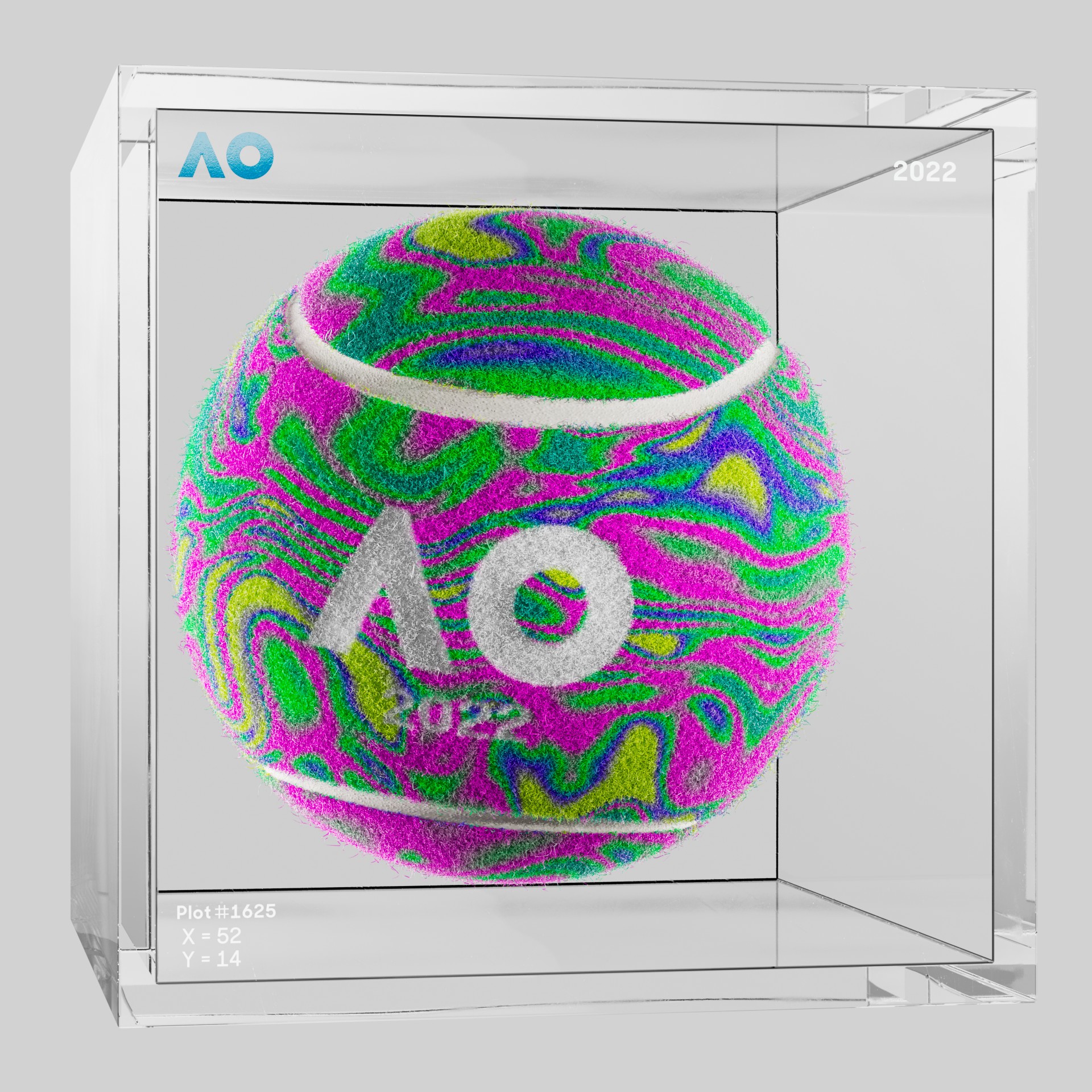 The Australian Open - The Australian Open Art Ball - AO Art Ball #212 - NFT # 212