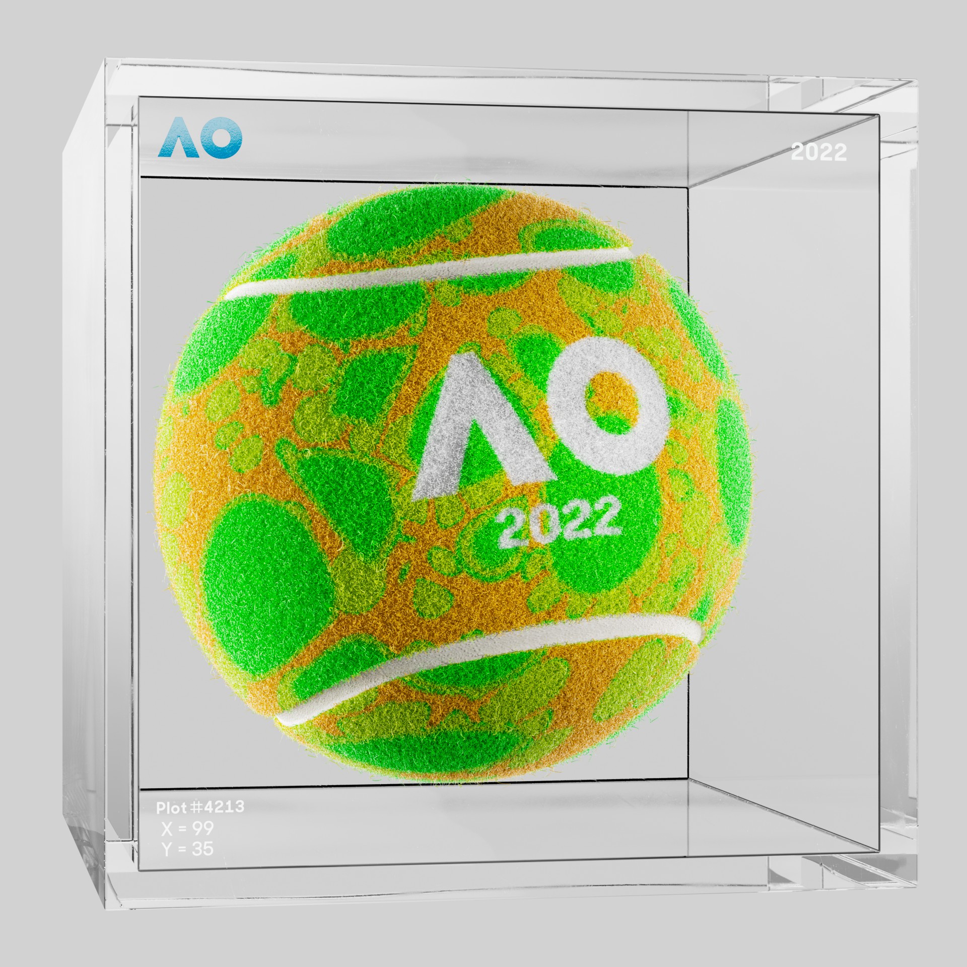 The Australian Open - The Australian Open Art Ball - AO Art Ball #2127 - NFT # 2127