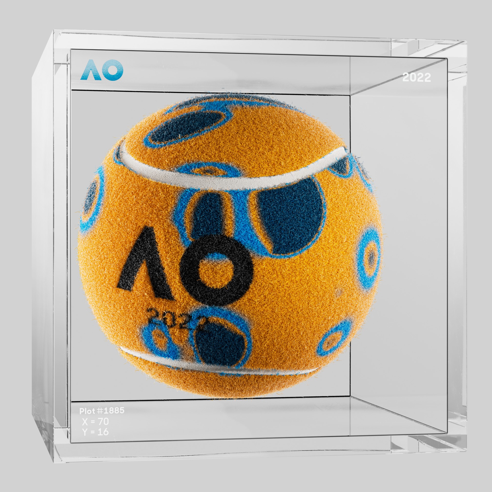 The Australian Open - The Australian Open Art Ball - AO Art Ball #2130 - NFT # 2130
