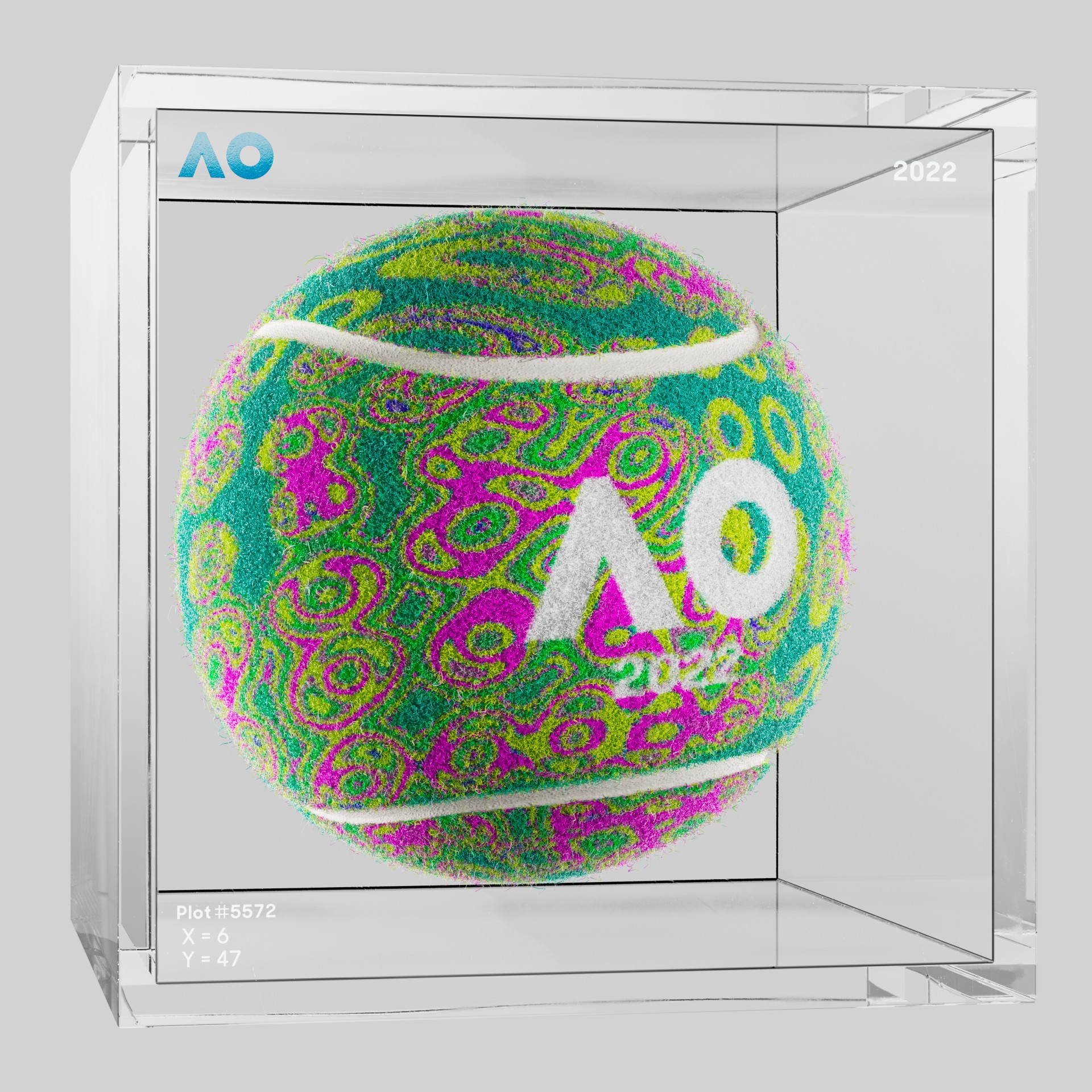 The Australian Open - The Australian Open Art Ball - AO Art Ball #2137 - NFT # 2137