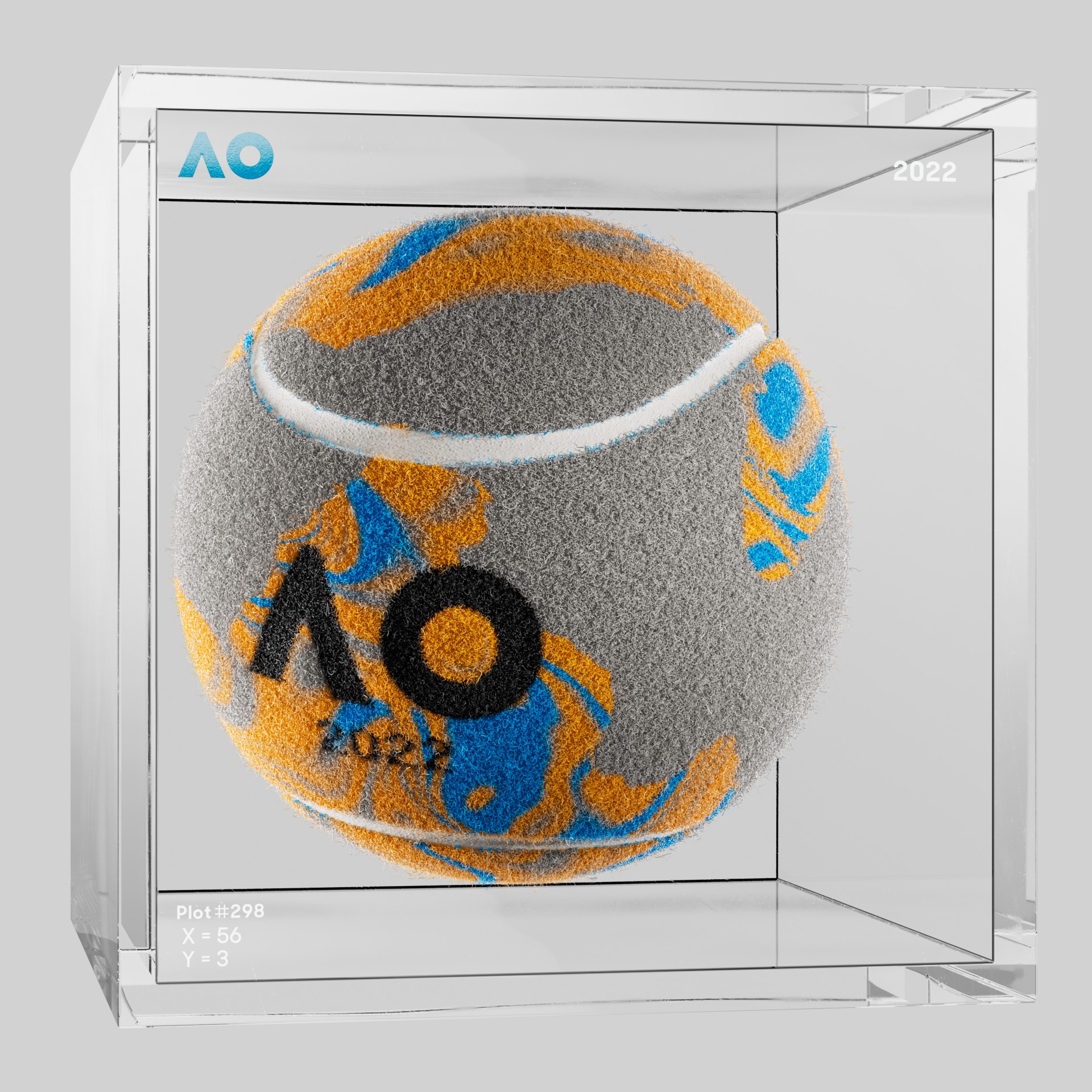 The Australian Open - The Australian Open Art Ball - AO Art Ball #2142 - NFT # 2142