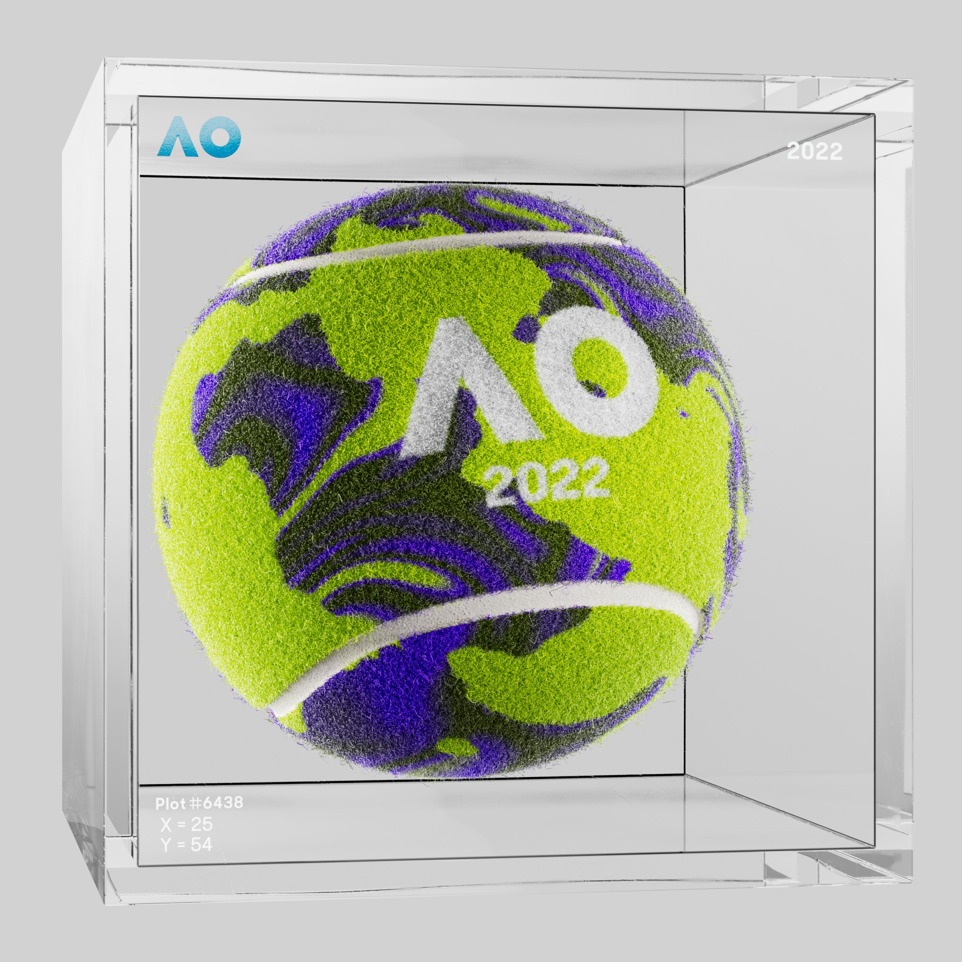 The Australian Open - The Australian Open Art Ball - AO Art Ball #2144 - NFT # 2144
