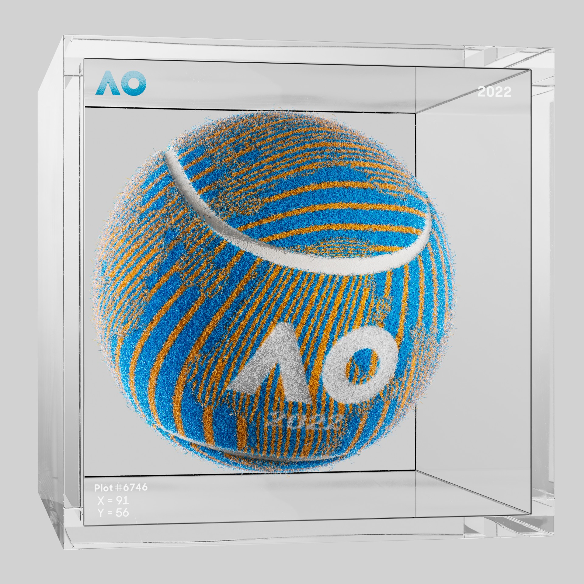 The Australian Open - The Australian Open Art Ball - AO Art Ball #2146 - NFT # 2146