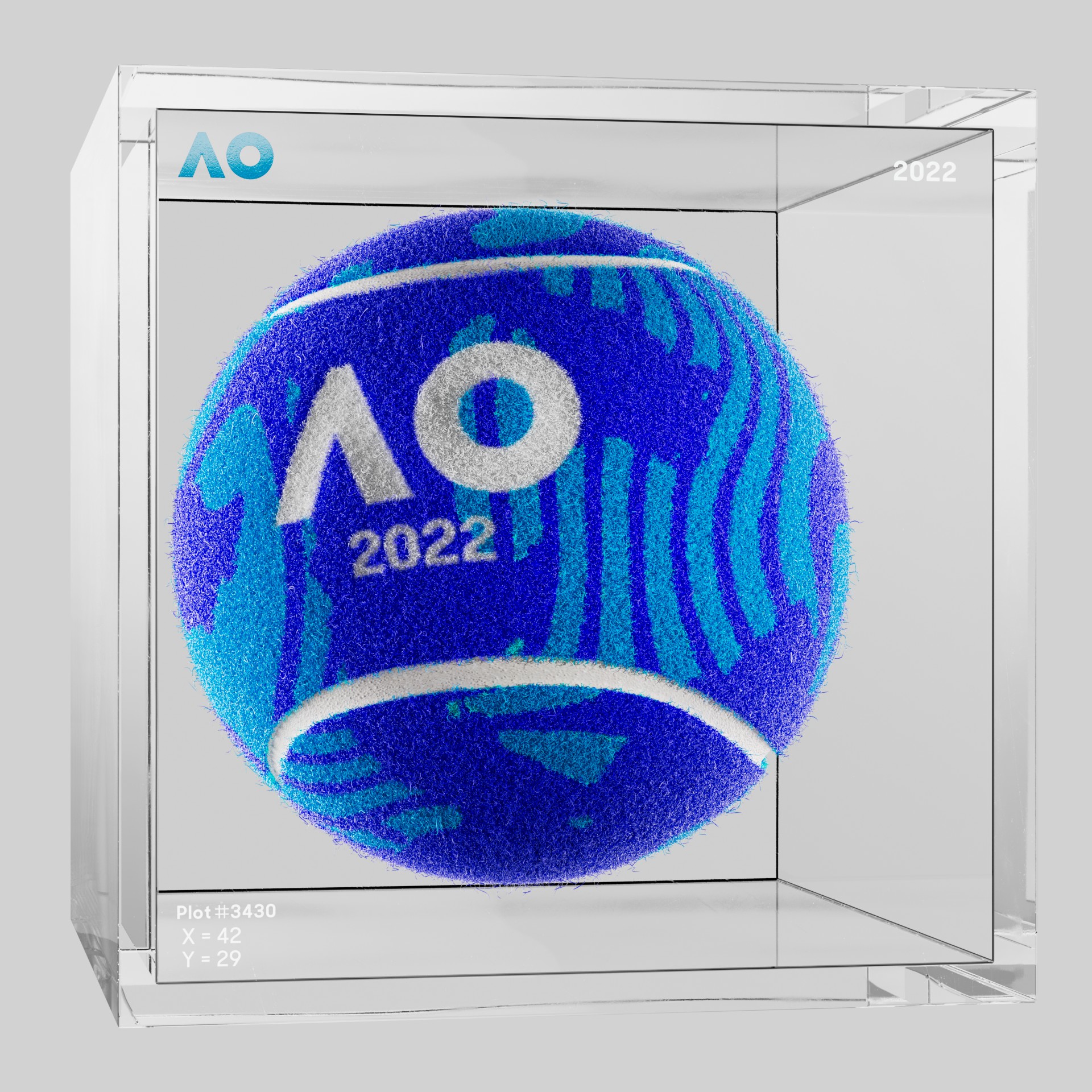 The Australian Open - The Australian Open Art Ball - AO Art Ball #2147 - NFT # 2147