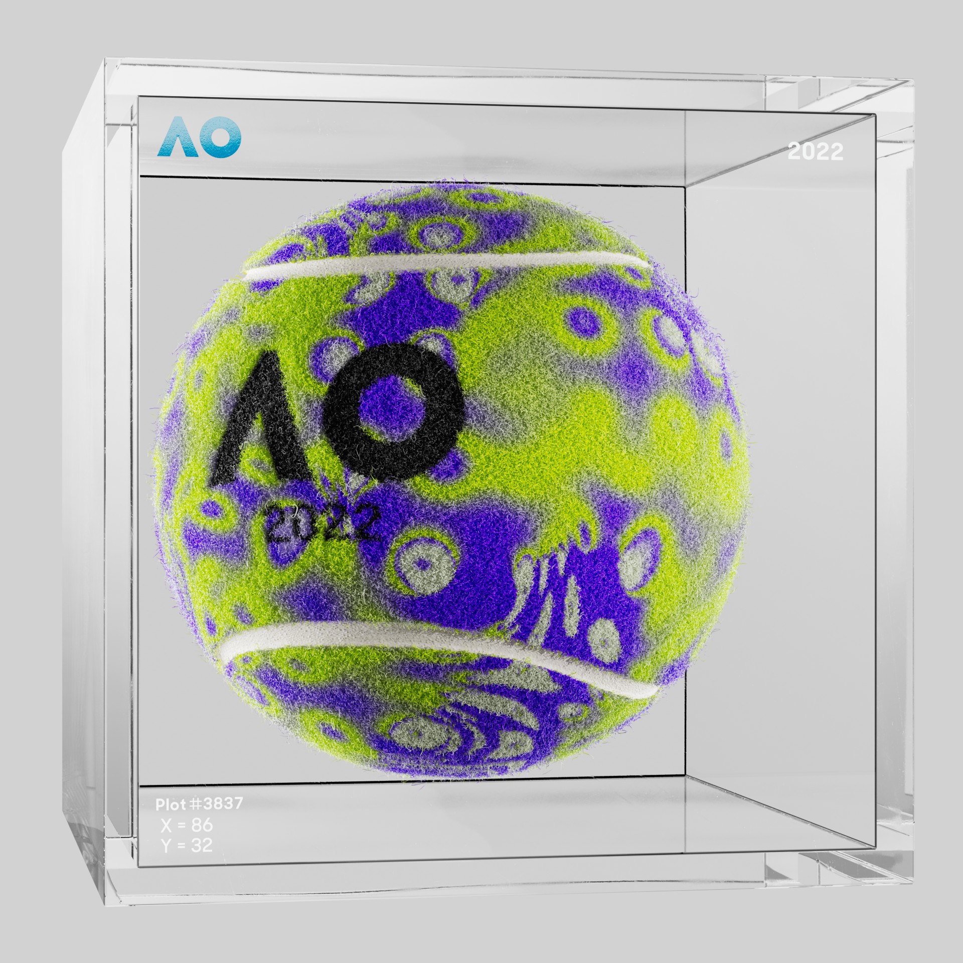 The Australian Open - The Australian Open Art Ball - AO Art Ball #2150 - NFT # 2150