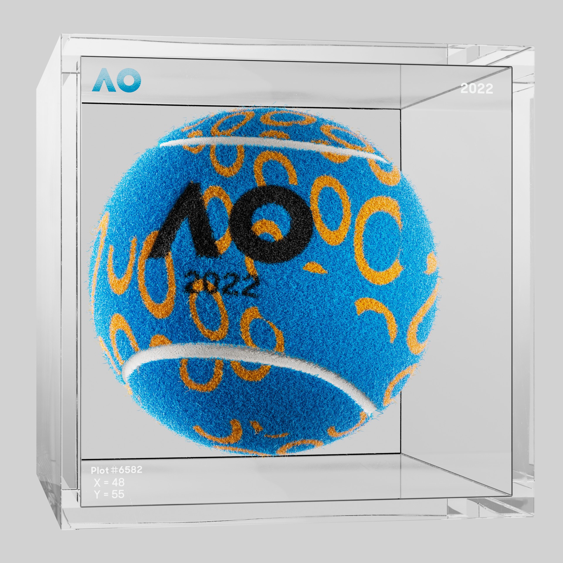 The Australian Open - The Australian Open Art Ball - AO Art Ball #2151 - NFT # 2151