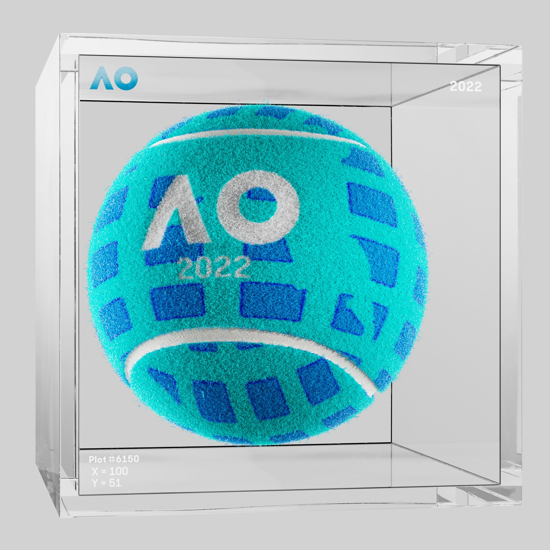 The Australian Open - The Australian Open Art Ball - AO Art Ball #2152 - NFT # 2152