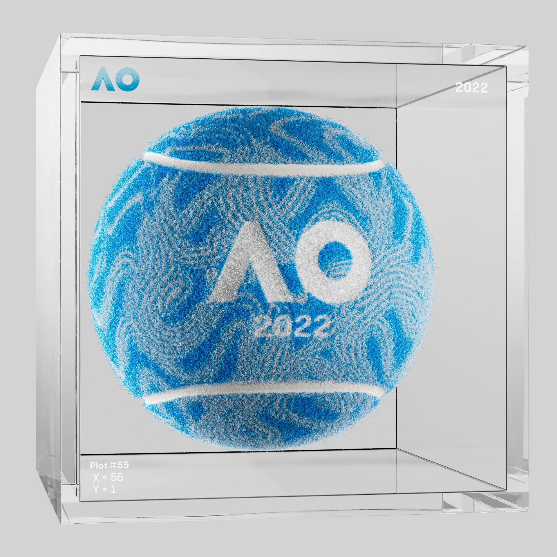 The Australian Open - The Australian Open Art Ball - AO Art Ball #2156 - NFT # 2156
