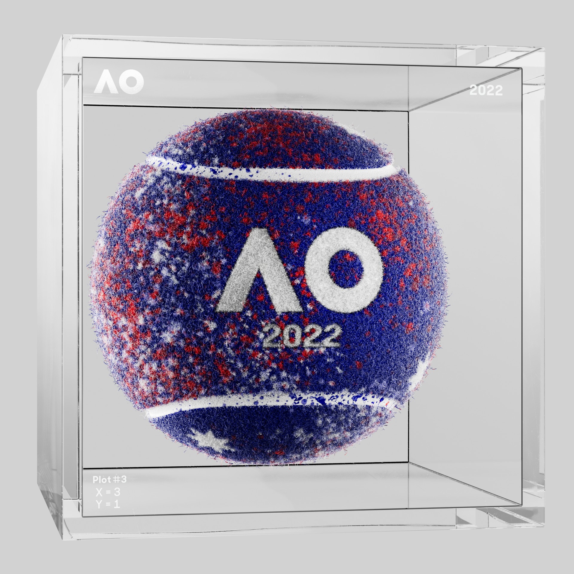 The Australian Open - The Australian Open Art Ball - AO Art Ball #2157 - NFT # 2157