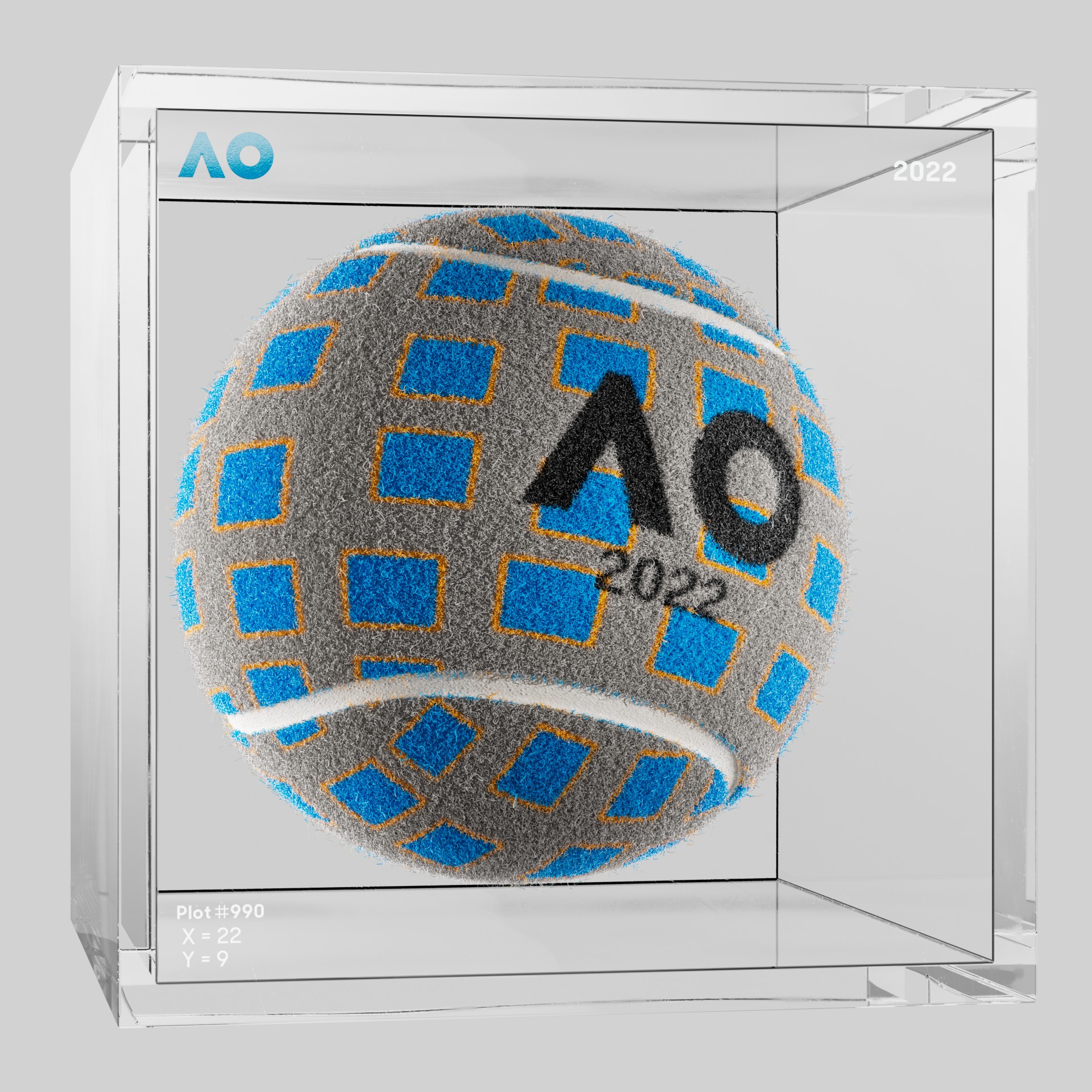 The Australian Open - The Australian Open Art Ball - AO Art Ball #2159 - NFT # 2159