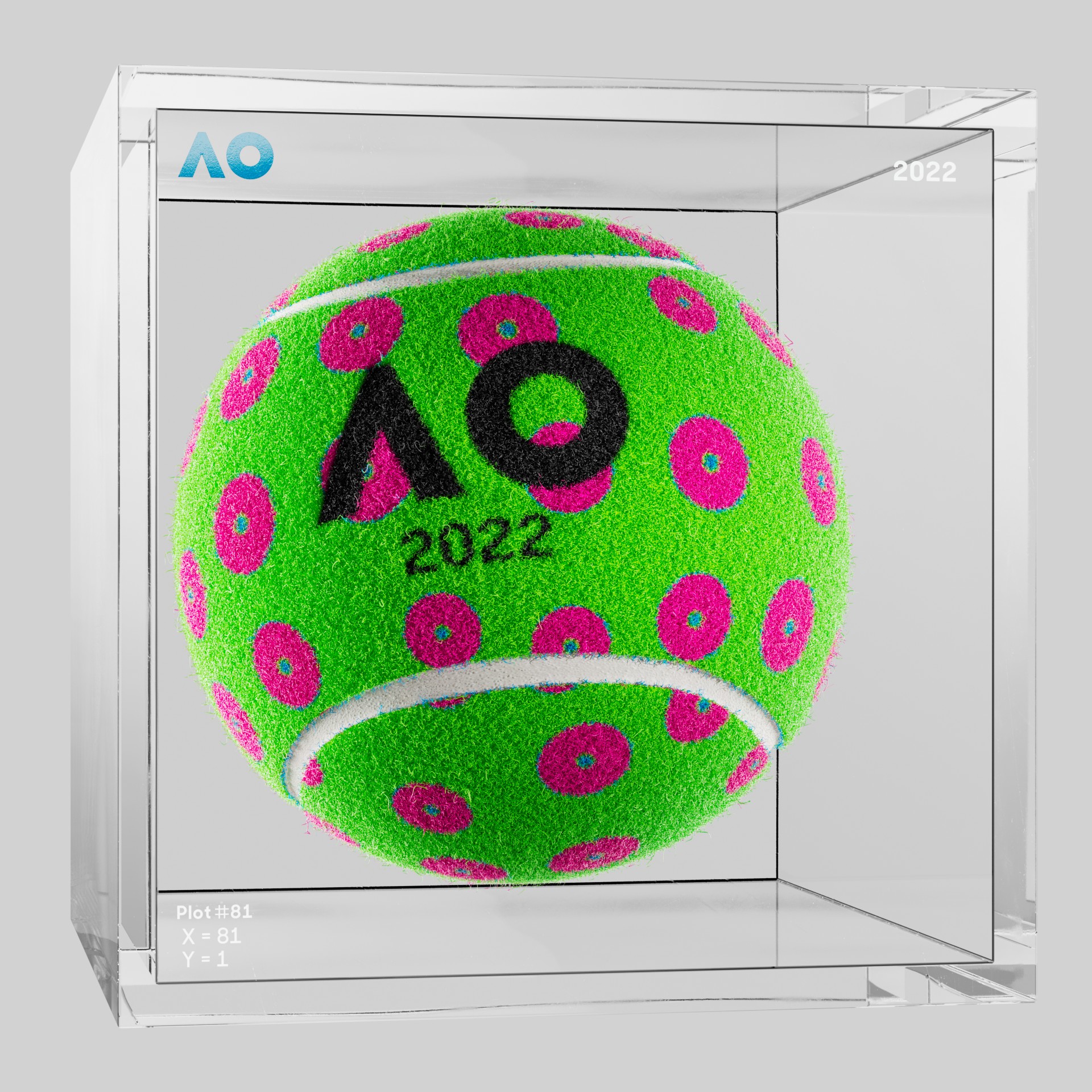 The Australian Open - The Australian Open Art Ball - AO Art Ball #216 - NFT # 216