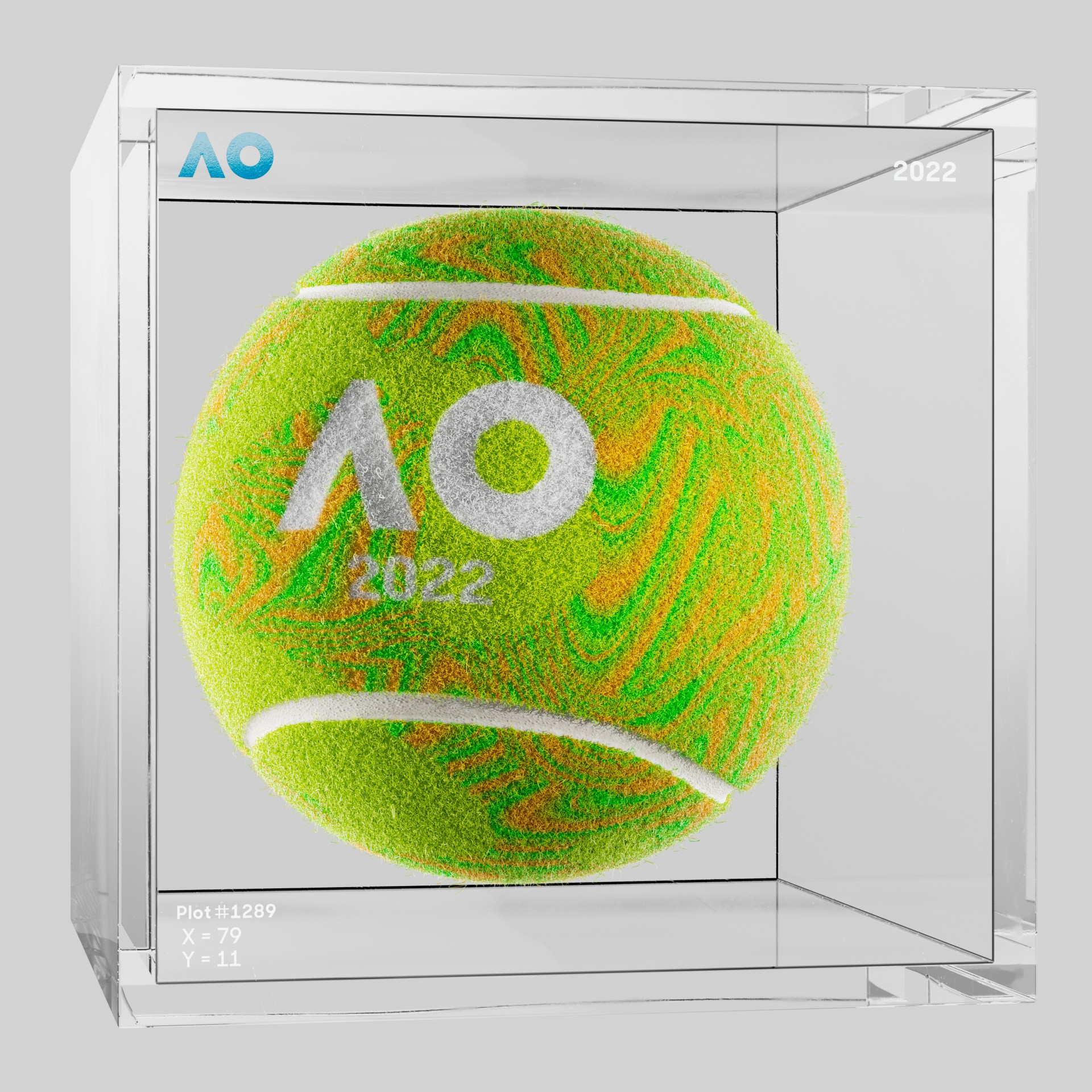 The Australian Open - The Australian Open Art Ball - AO Art Ball #2161 - NFT # 2161