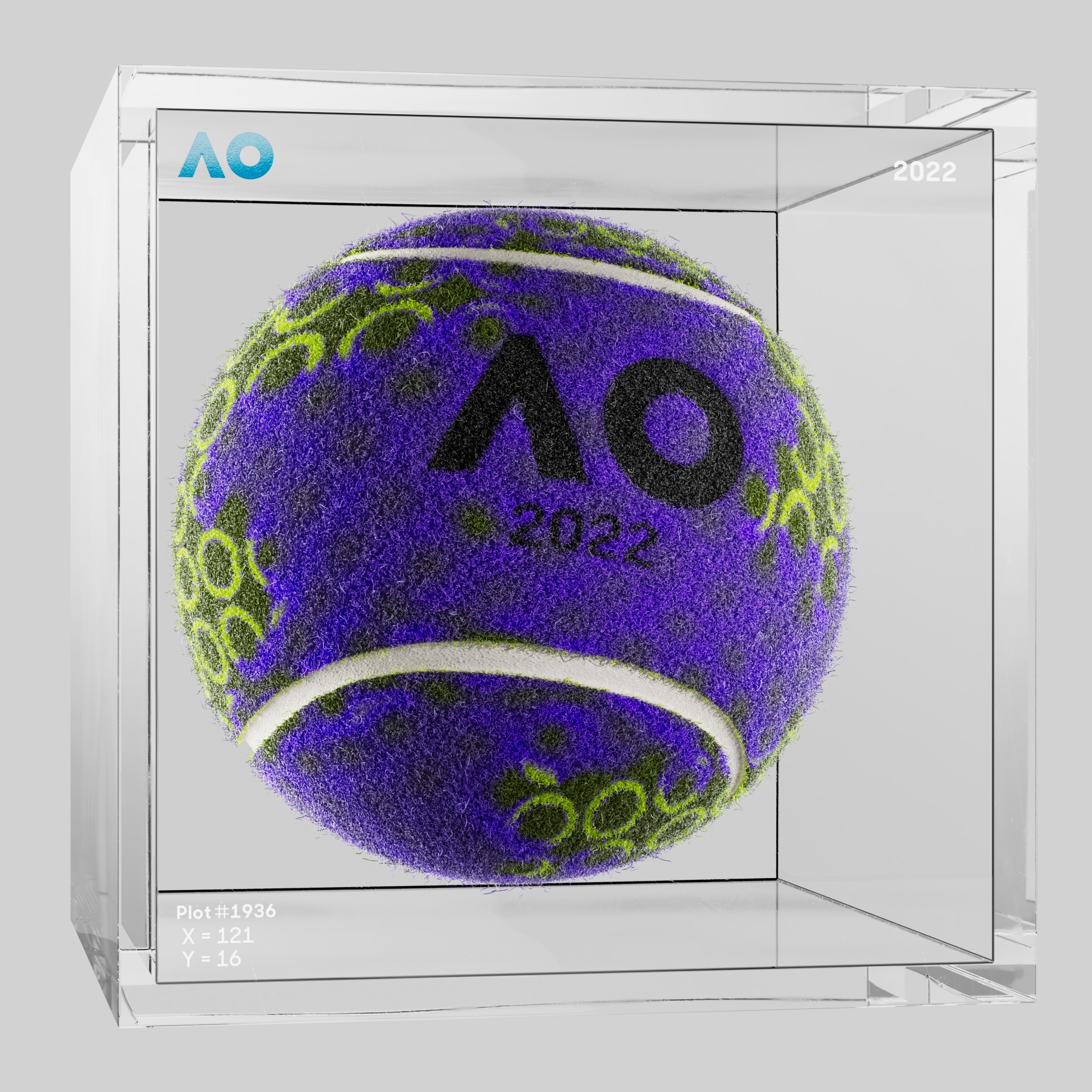 The Australian Open - The Australian Open Art Ball - AO Art Ball #2163 - NFT # 2163