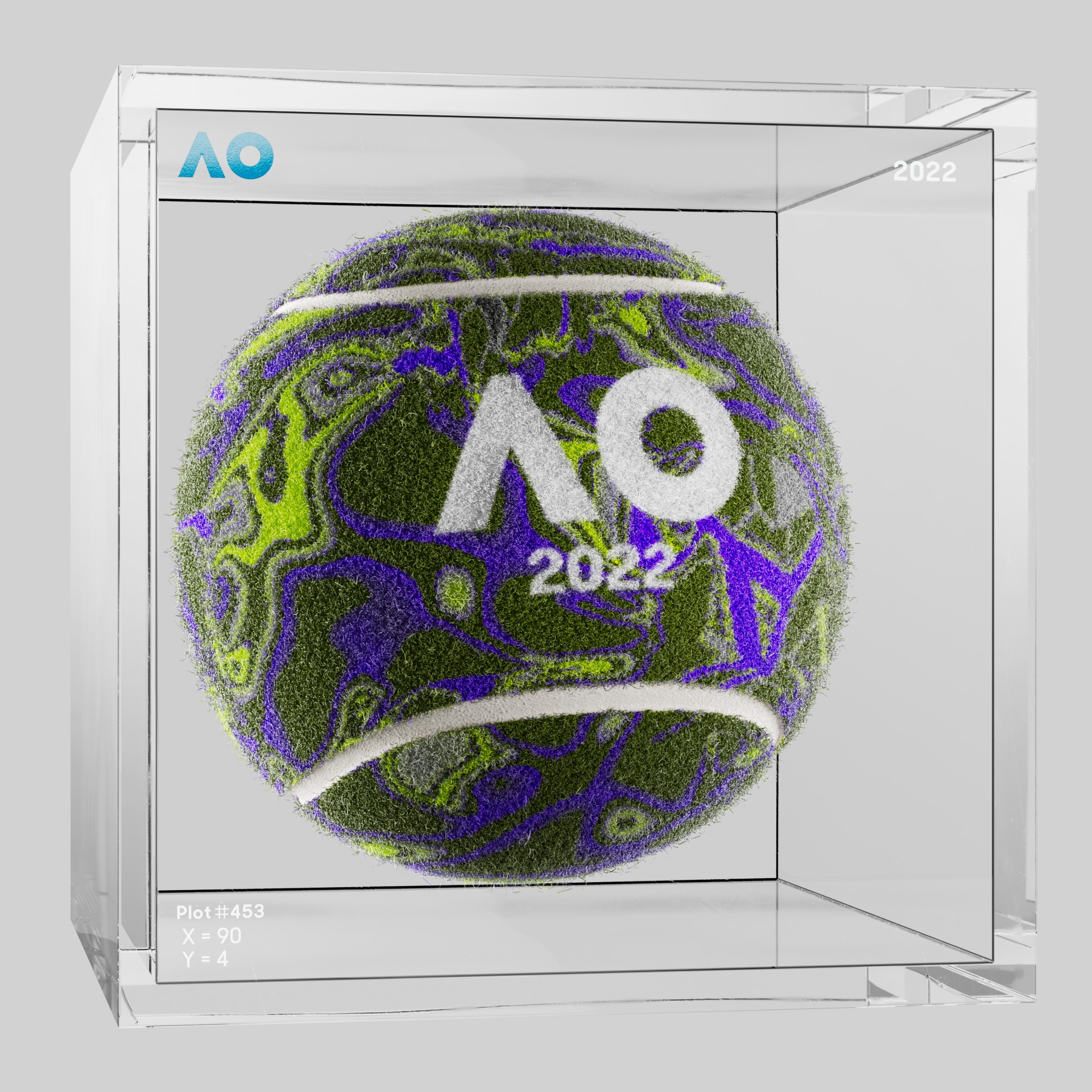 The Australian Open - The Australian Open Art Ball - AO Art Ball #2164 - NFT # 2164