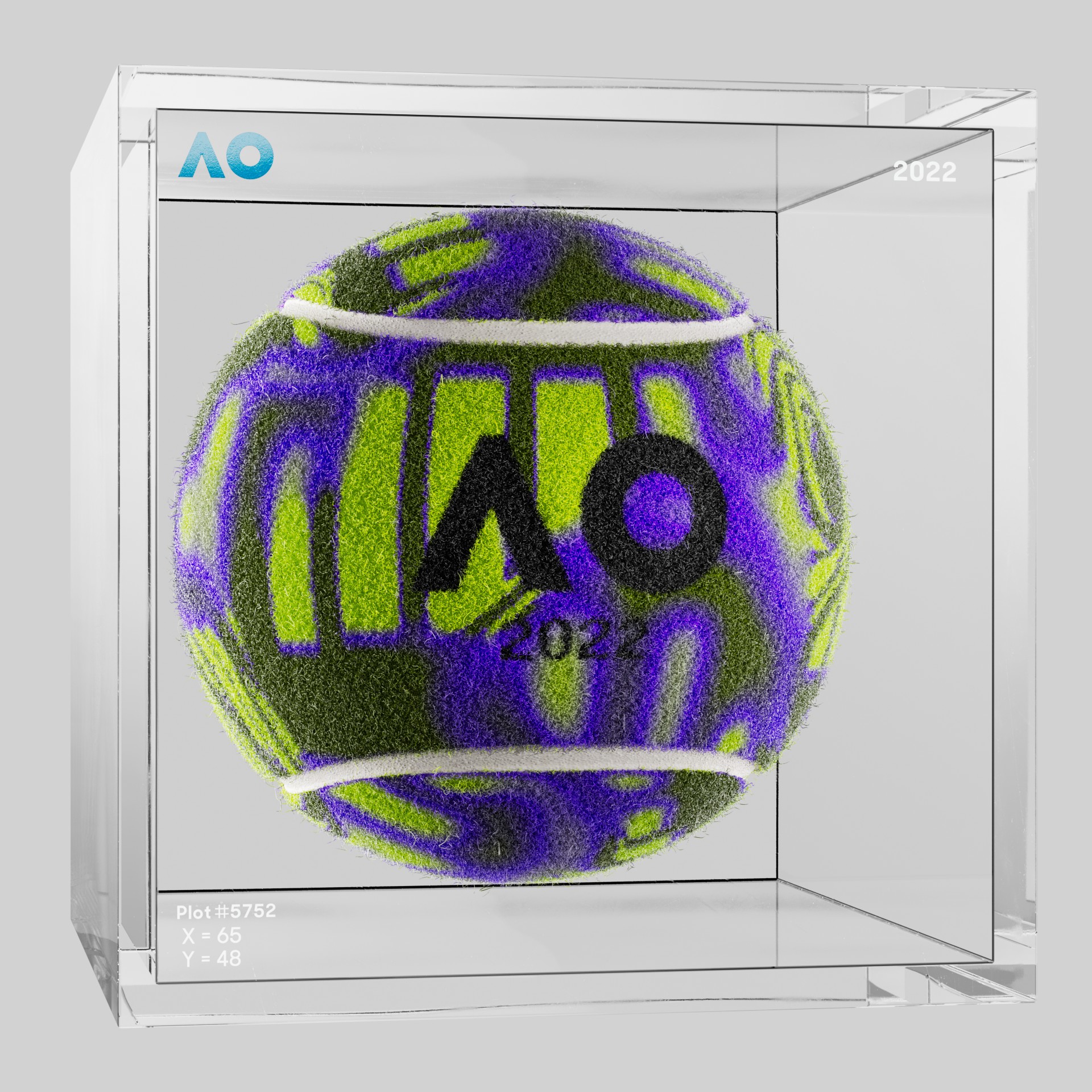 The Australian Open - The Australian Open Art Ball - AO Art Ball #217 - NFT # 217