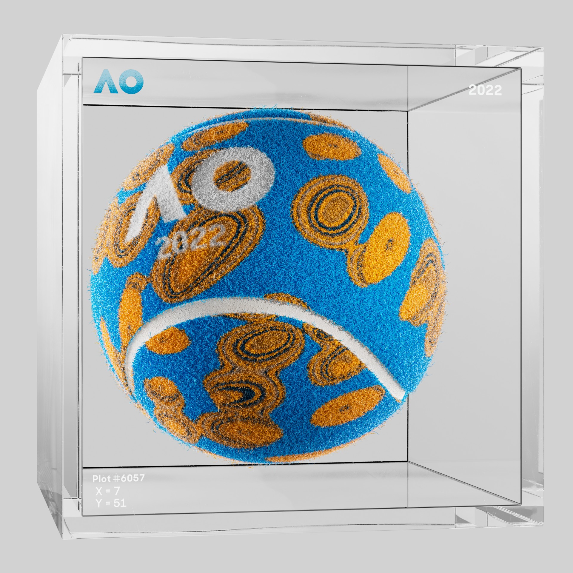 The Australian Open - The Australian Open Art Ball - AO Art Ball #2170 - NFT # 2170
