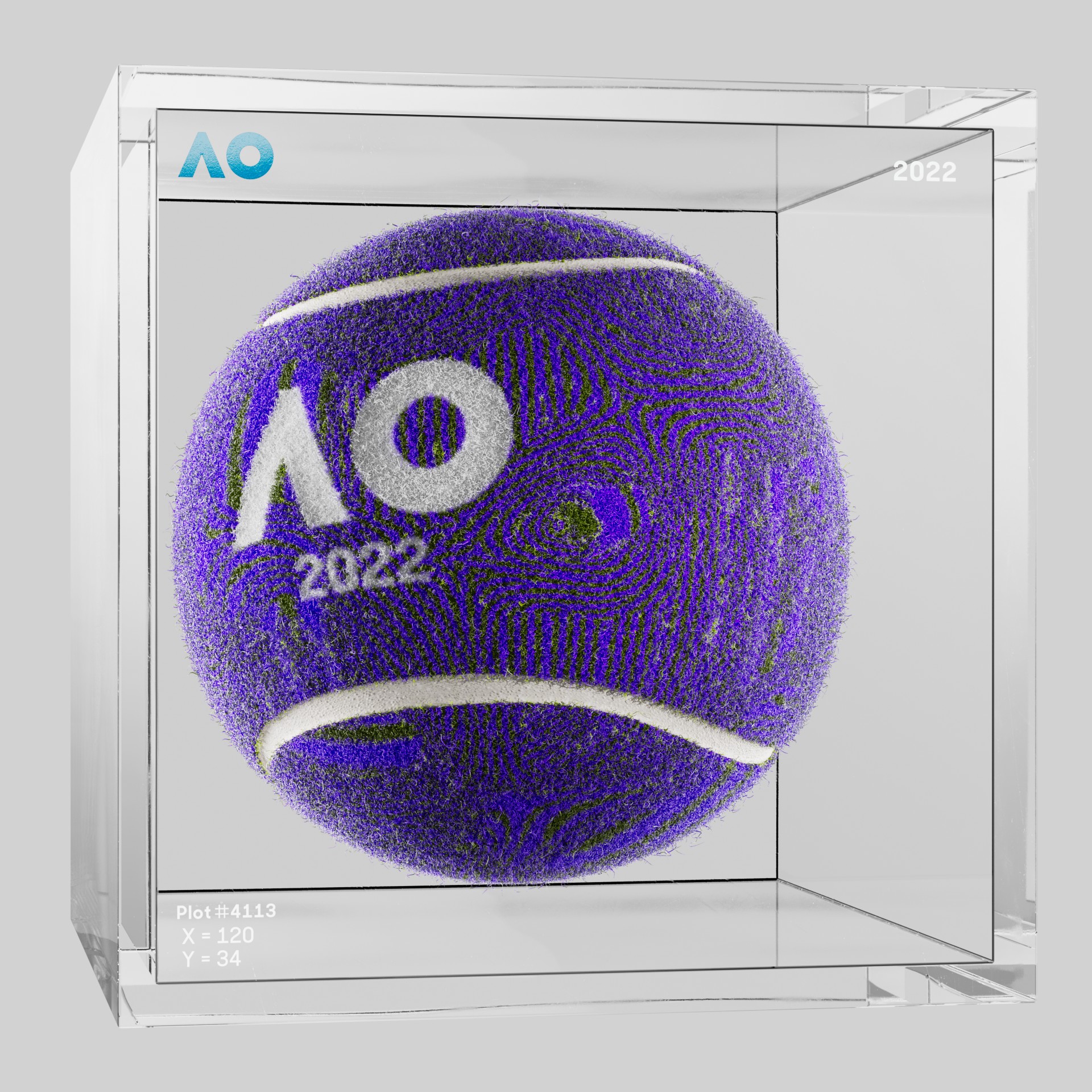The Australian Open - The Australian Open Art Ball - AO Art Ball #2177 - NFT # 2177