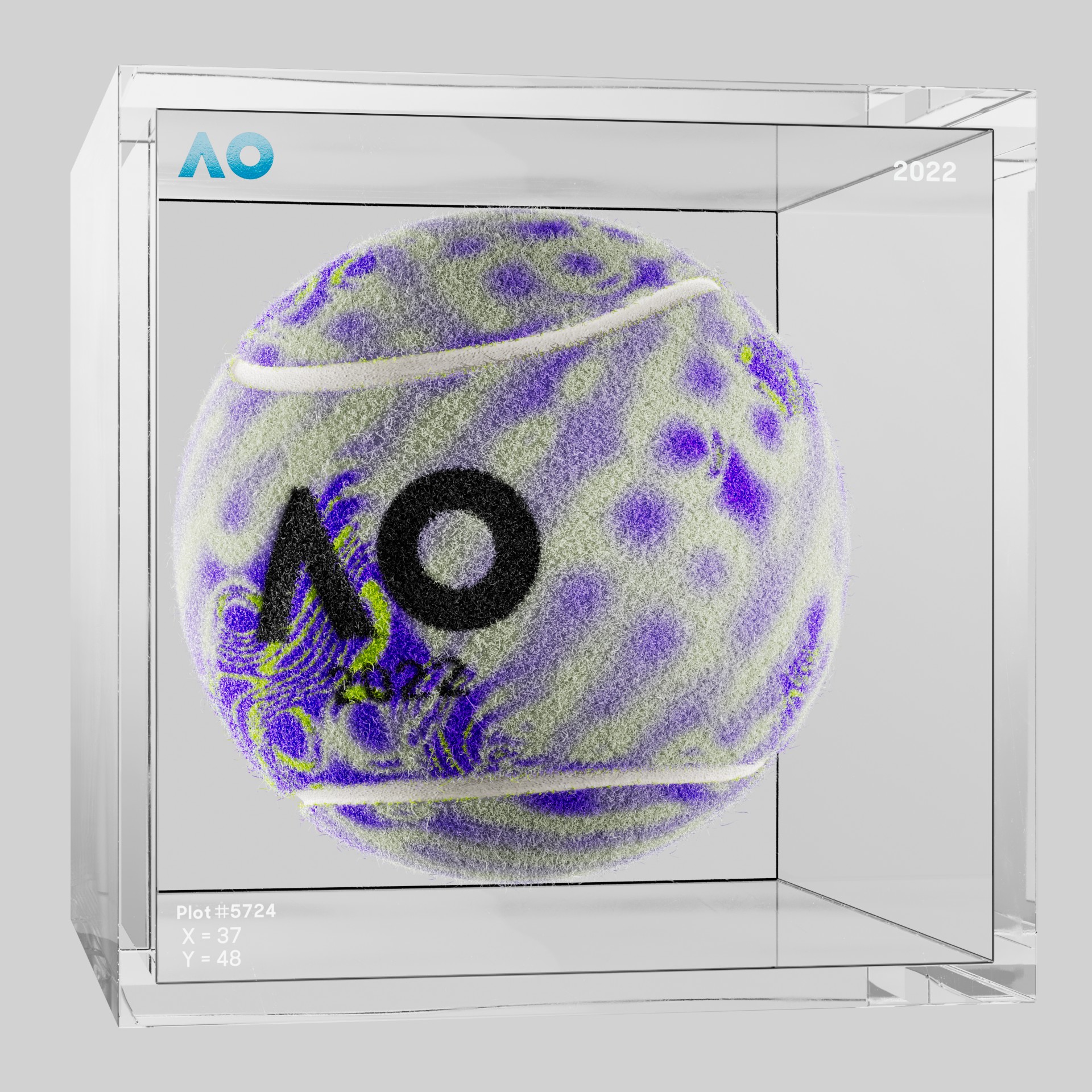 The Australian Open - The Australian Open Art Ball - AO Art Ball #2178 - NFT # 2178