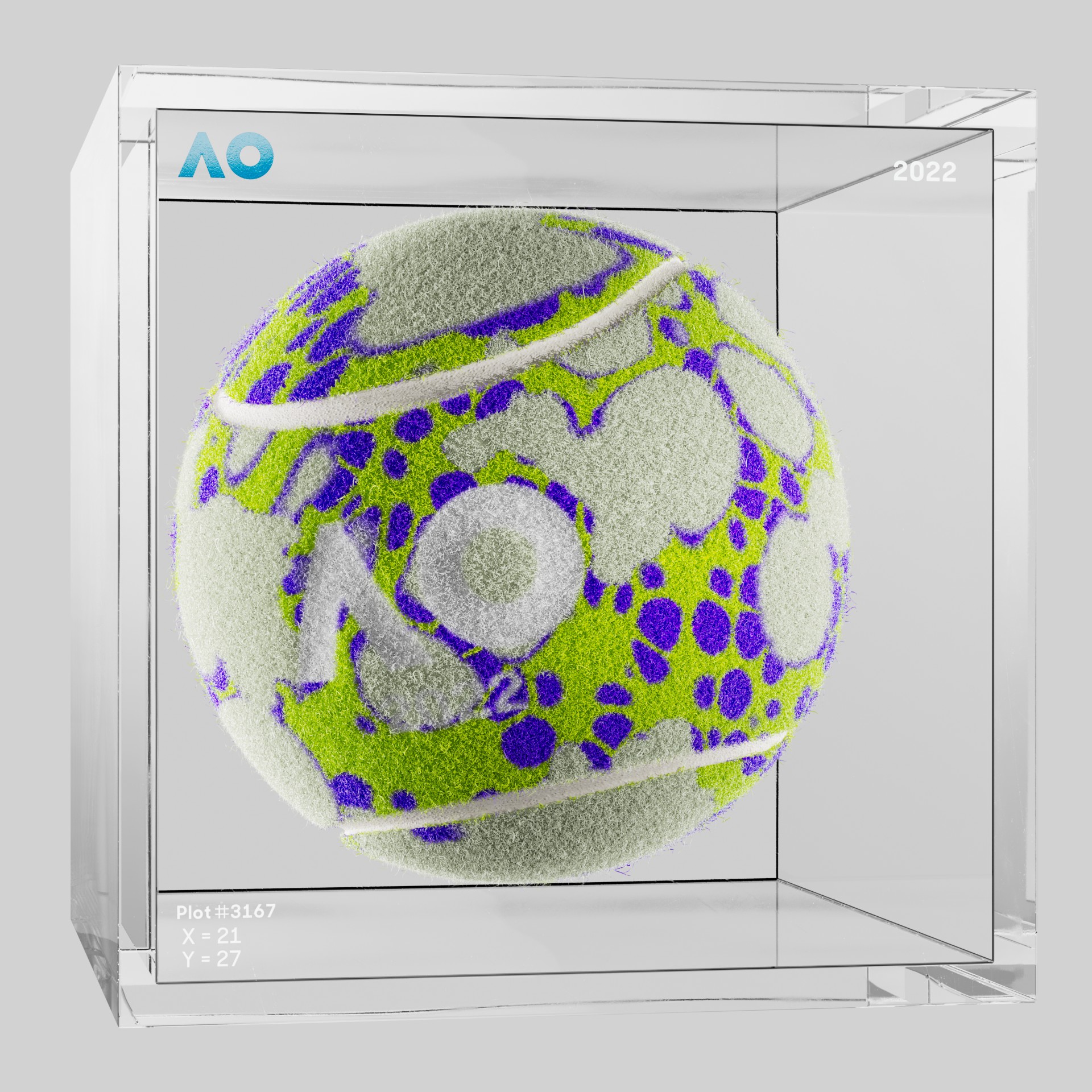 The Australian Open - The Australian Open Art Ball - AO Art Ball #218 - NFT # 218