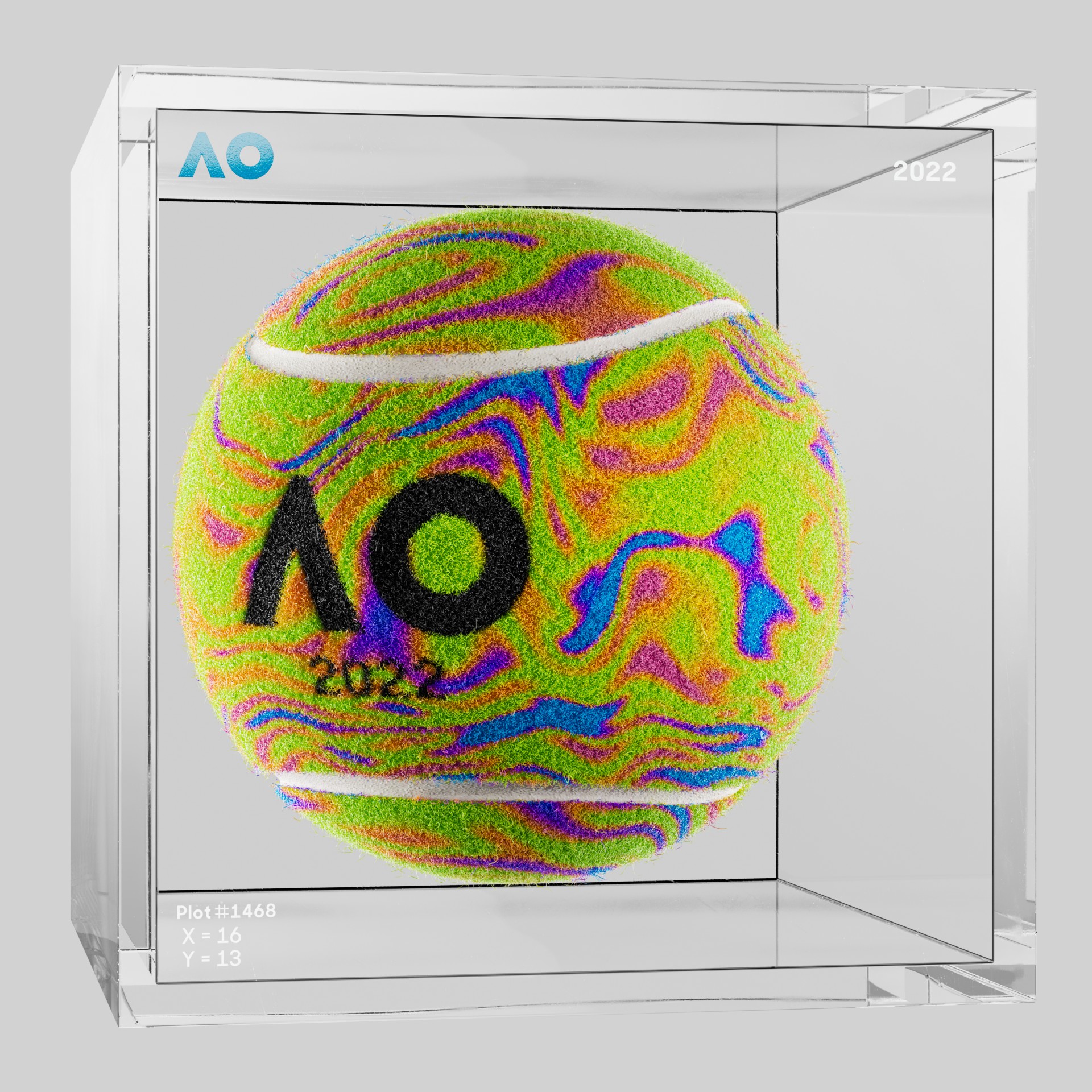 The Australian Open - The Australian Open Art Ball - AO Art Ball #2187 - NFT # 2187