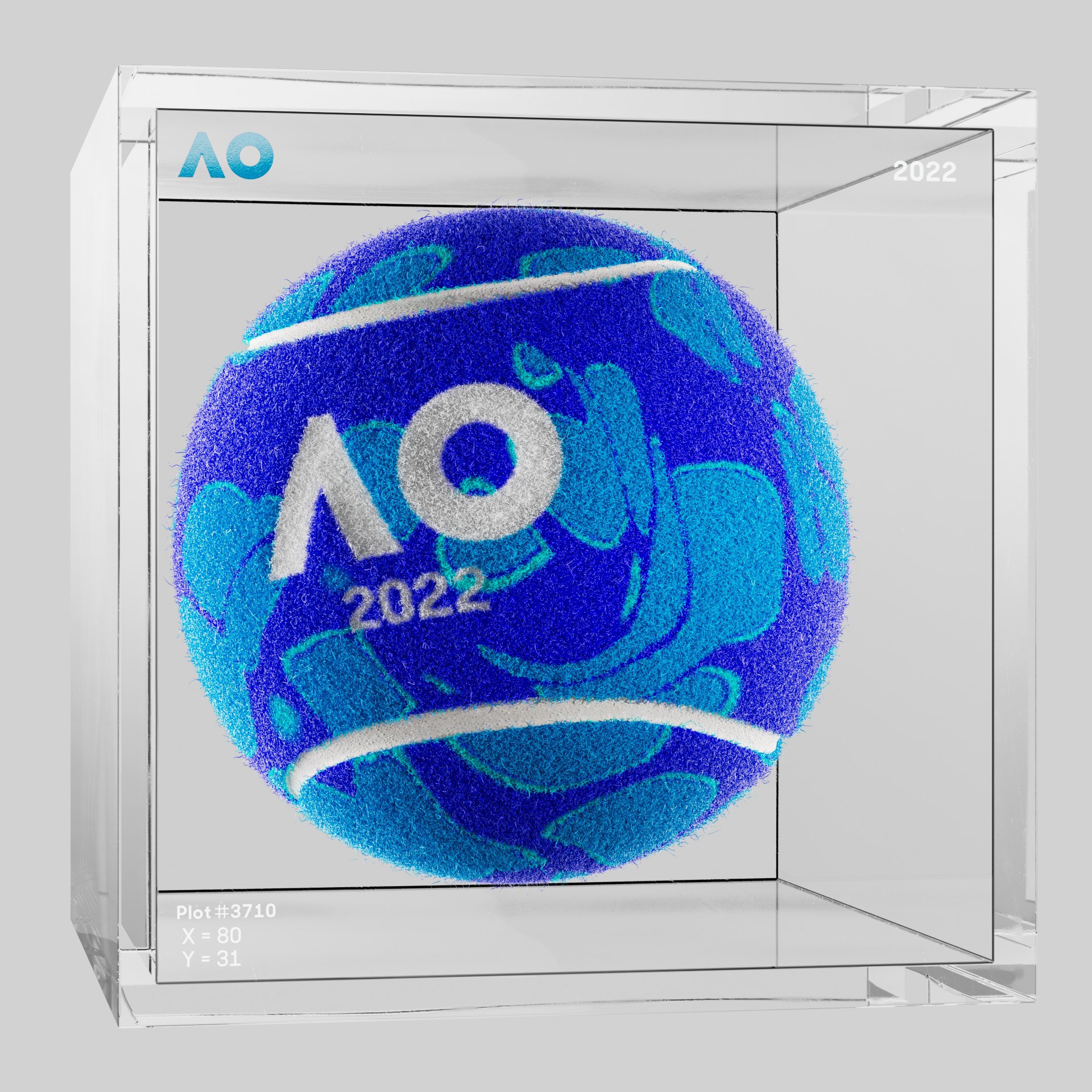 The Australian Open - The Australian Open Art Ball - AO Art Ball #2188 - NFT # 2188