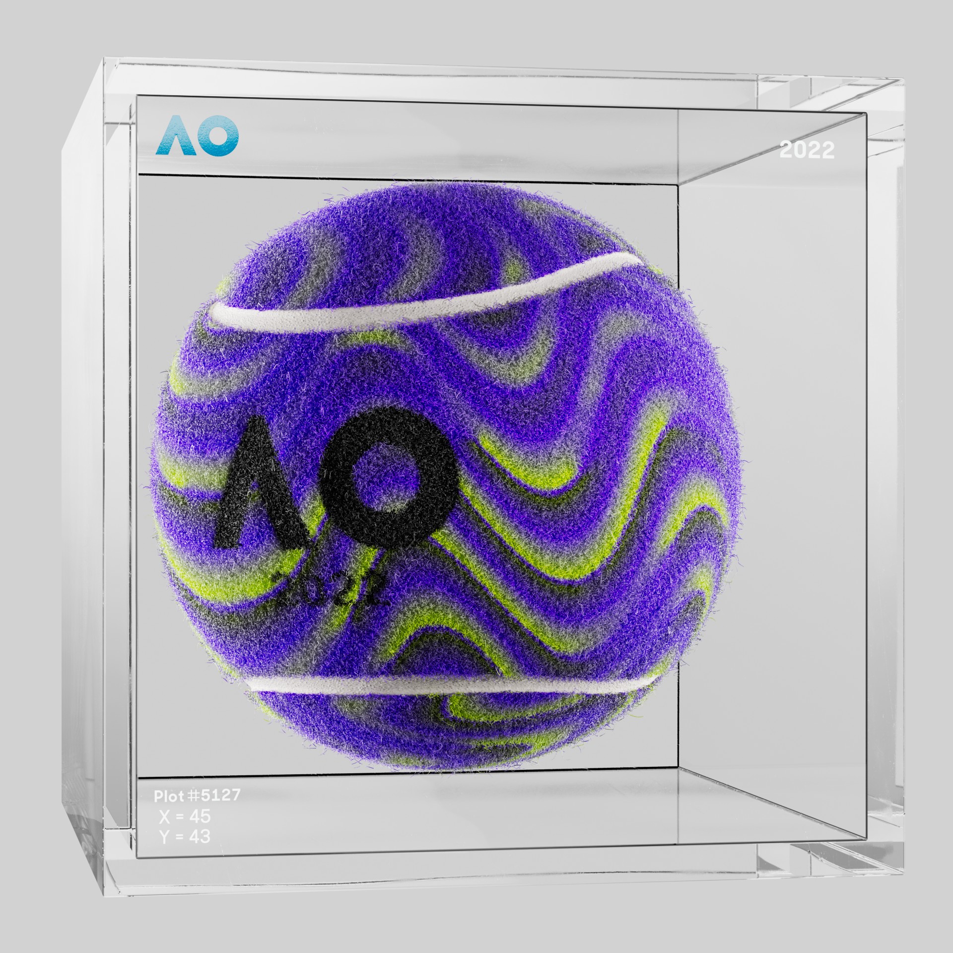 The Australian Open - The Australian Open Art Ball - AO Art Ball #2189 - NFT # 2189