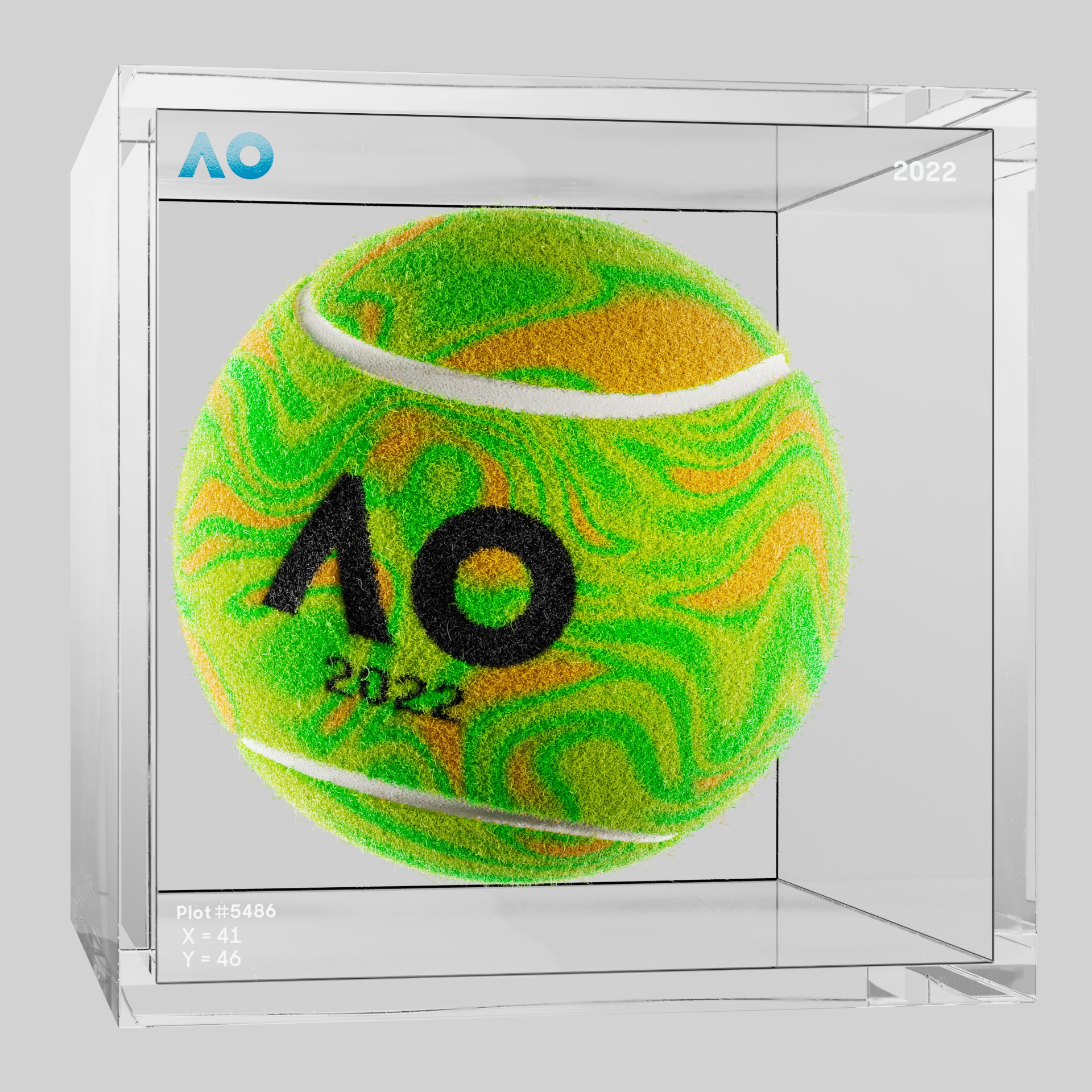 The Australian Open - The Australian Open Art Ball - AO Art Ball #219 - NFT # 219