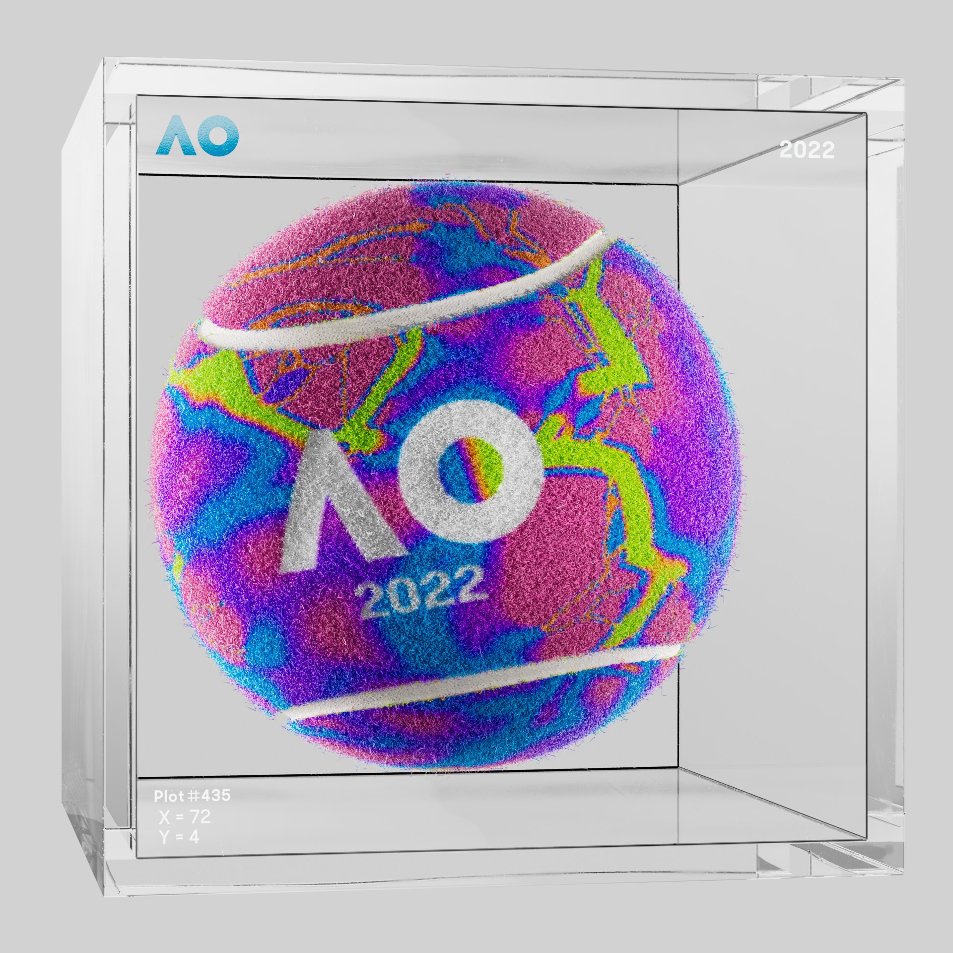 The Australian Open - The Australian Open Art Ball - AO Art Ball #22 - NFT # 22