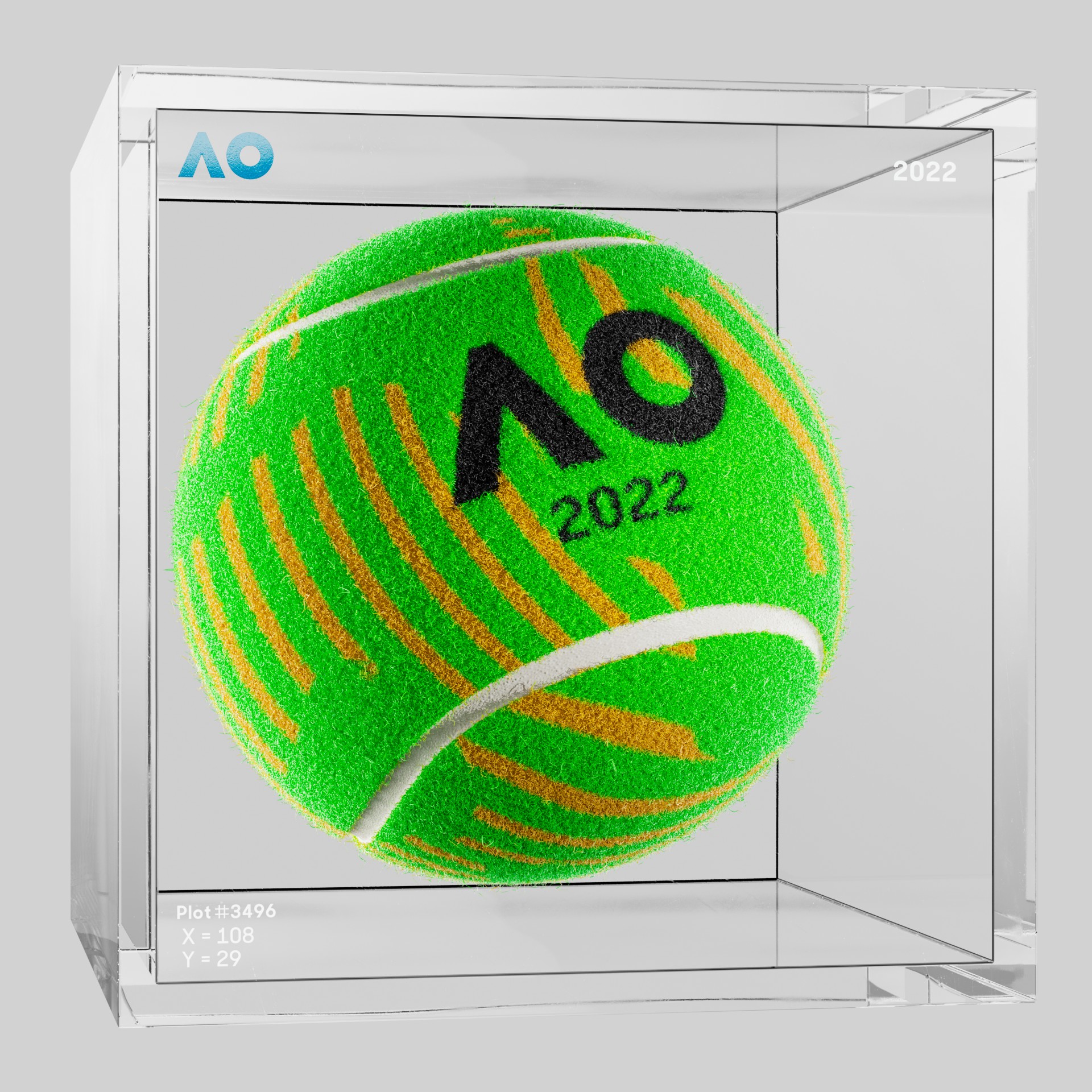 The Australian Open - The Australian Open Art Ball - AO Art Ball #2200 - NFT # 2200