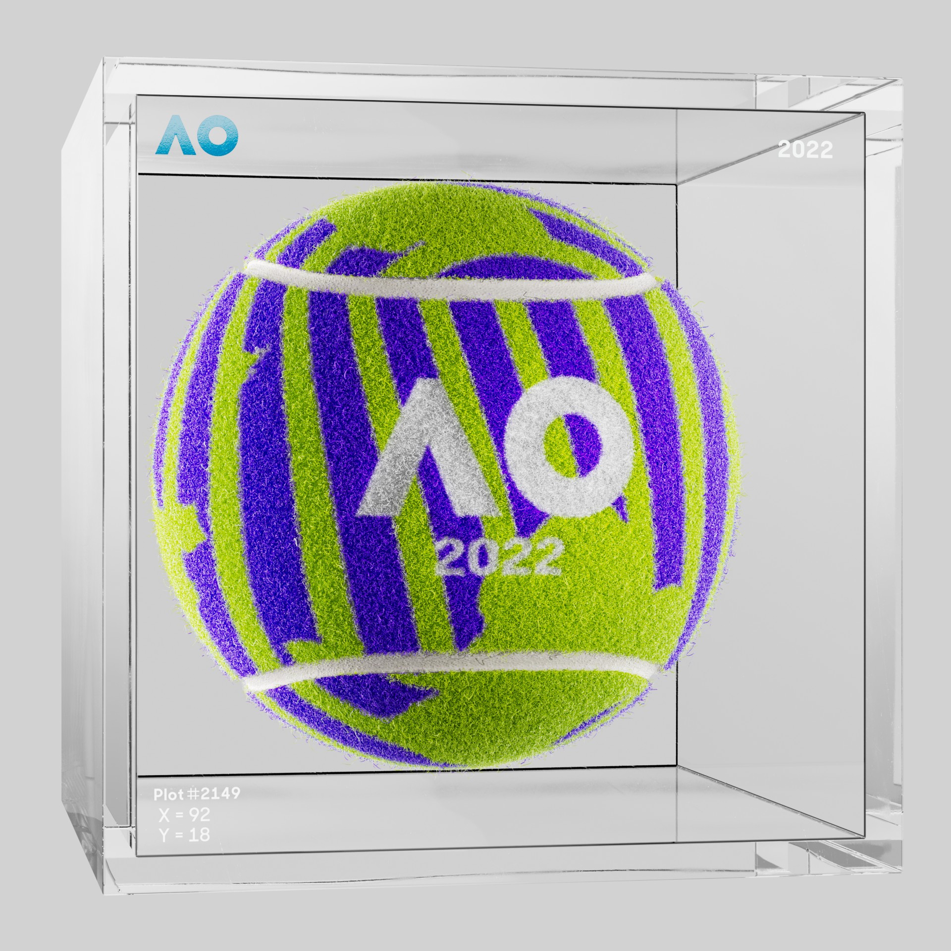 The Australian Open - The Australian Open Art Ball - AO Art Ball #2202 - NFT # 2202
