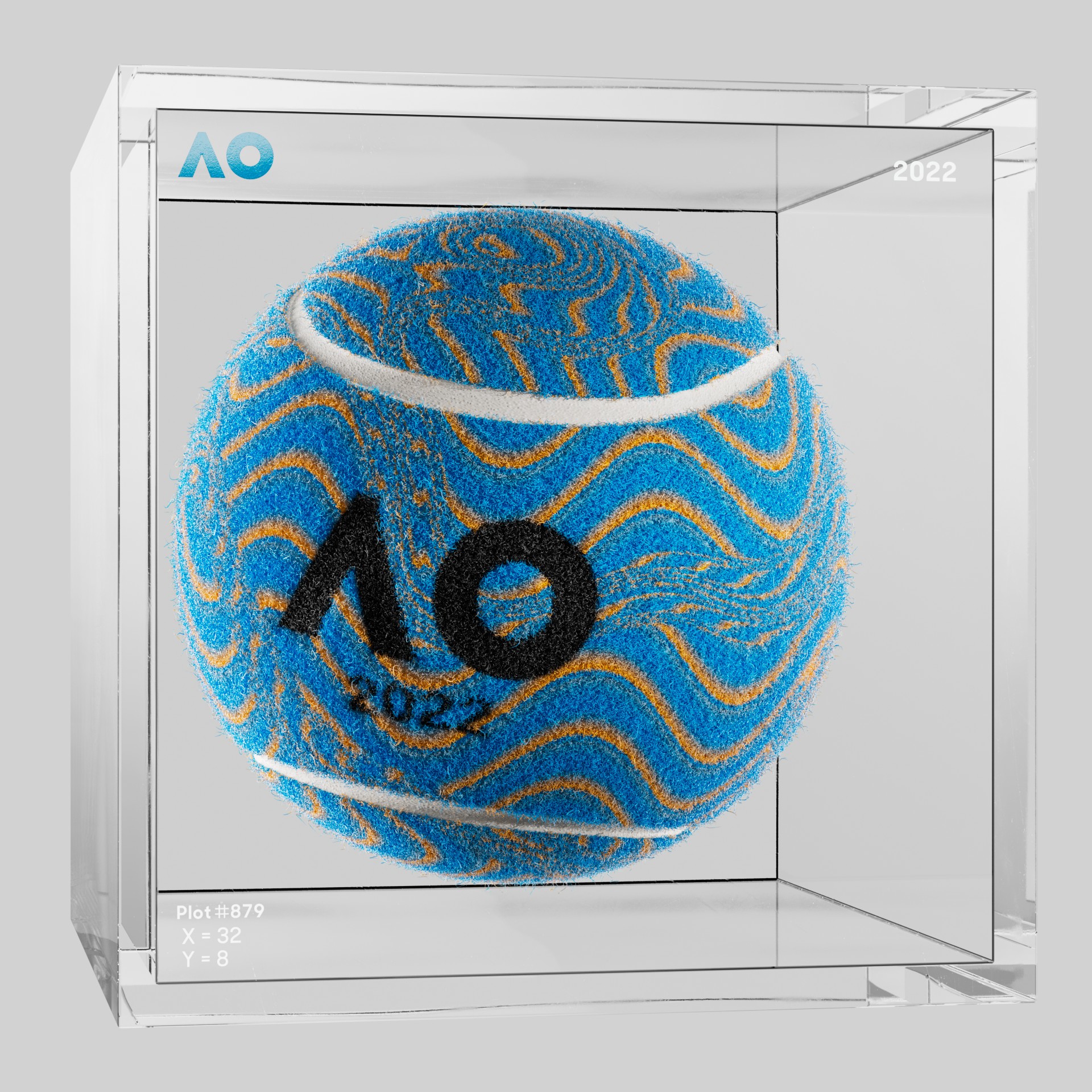 The Australian Open - The Australian Open Art Ball - AO Art Ball #2210 - NFT # 2210