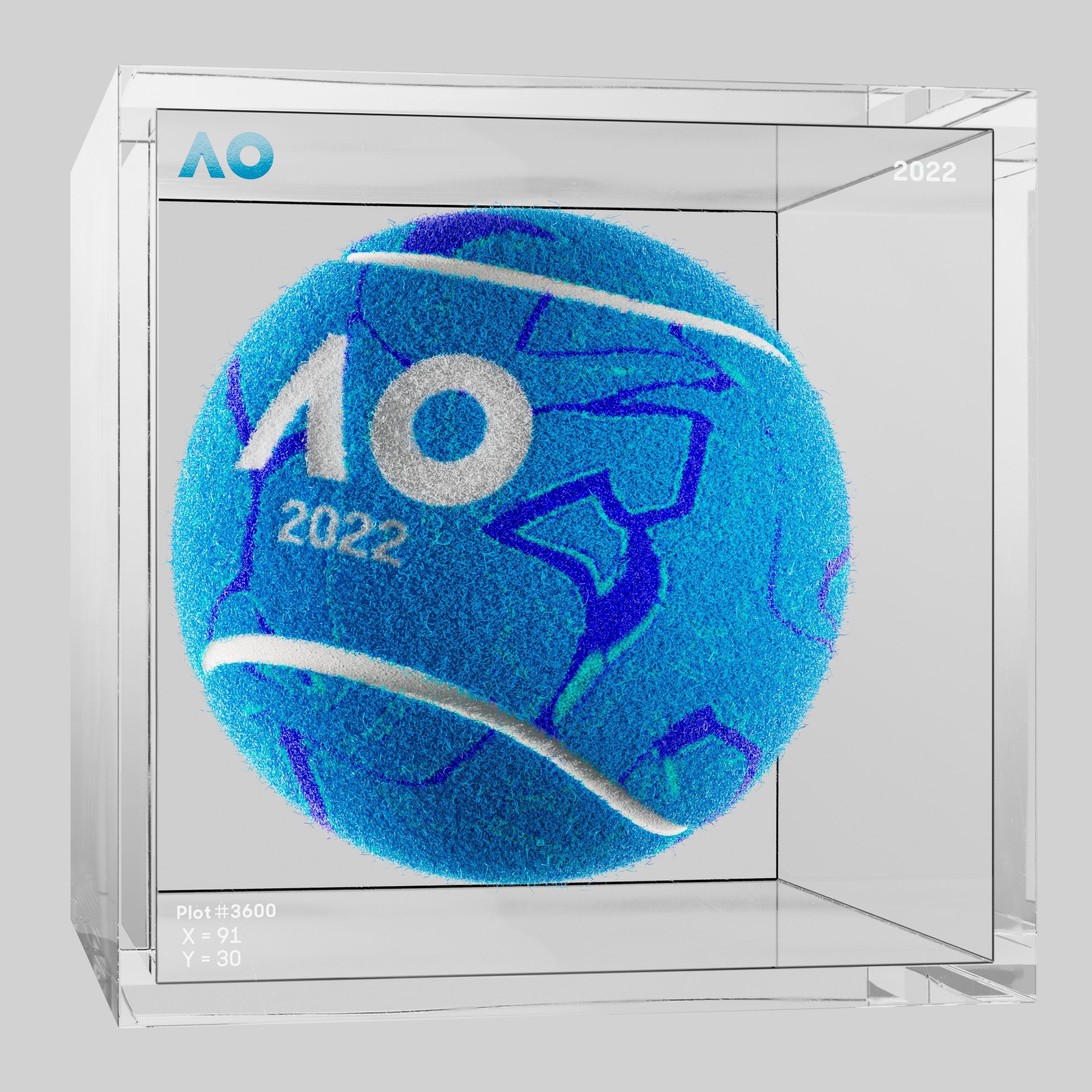 The Australian Open - The Australian Open Art Ball - AO Art Ball #2211 - NFT # 2211