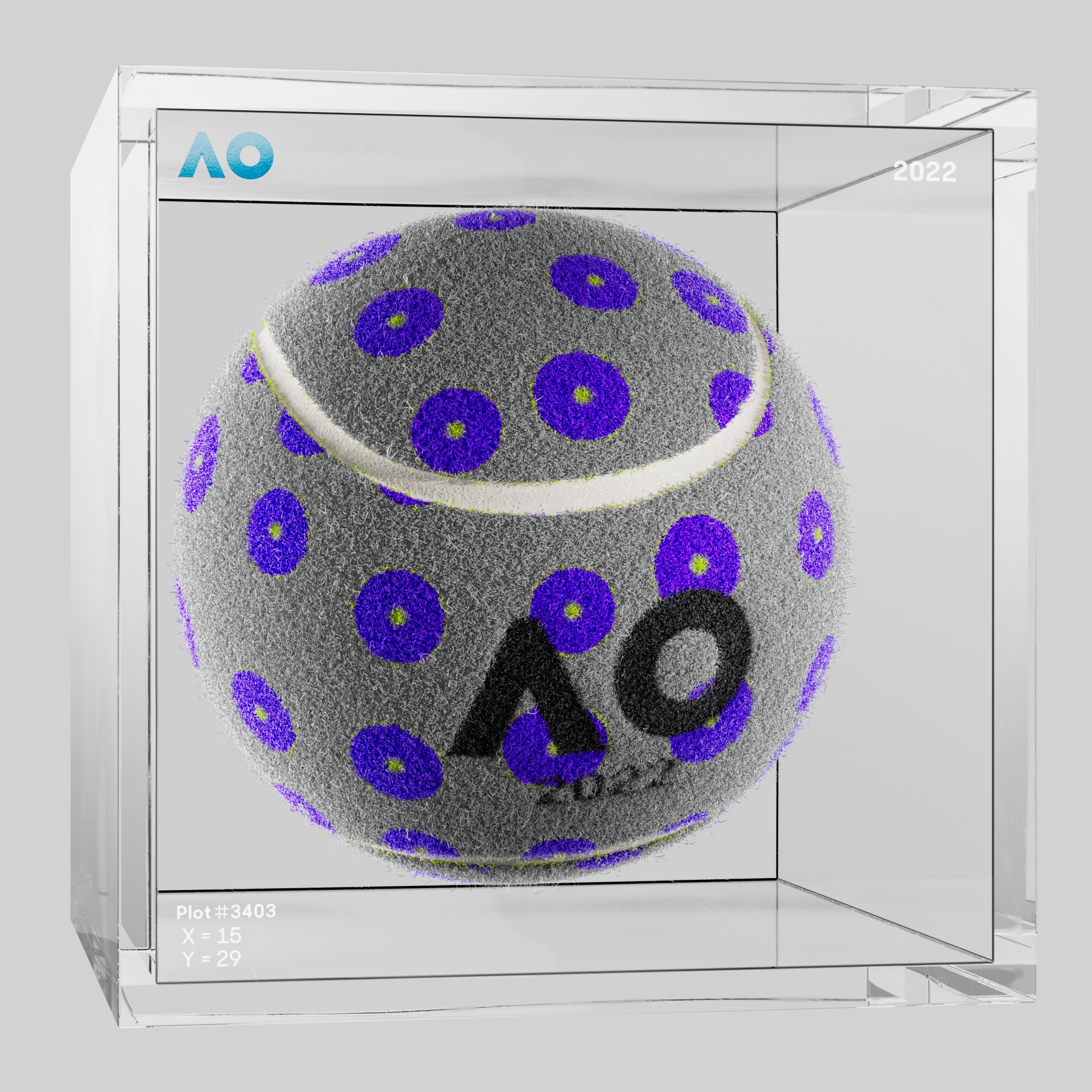 The Australian Open - The Australian Open Art Ball - AO Art Ball #2217 - NFT # 2217